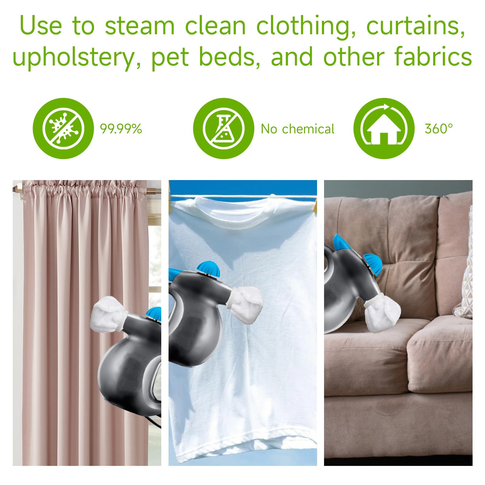 4Pack Microfiber Cloths for Handheld Steam Cleaner Compatible with Bissell Steam Shot