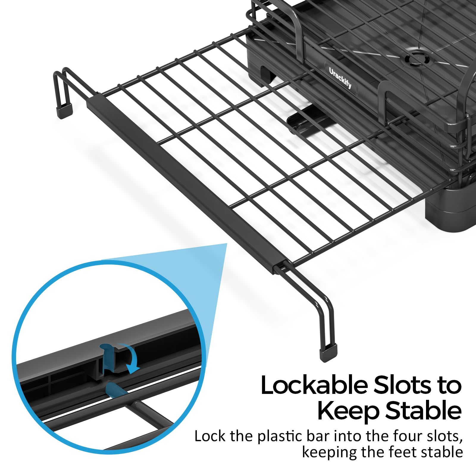 Expandable Dish Drying Rack for Kitchen Counter
