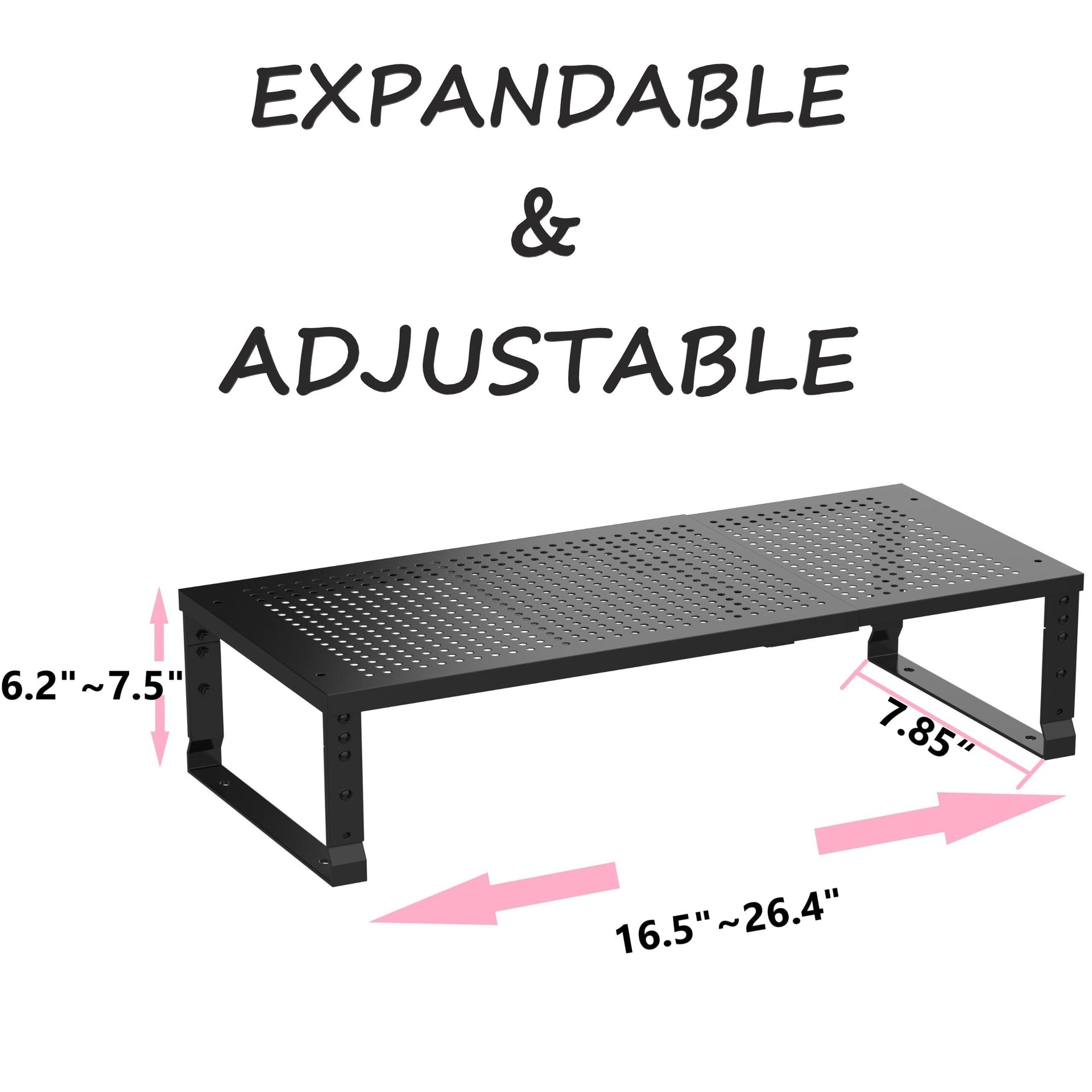 Metal Stackable Expandable Storage Shelf
