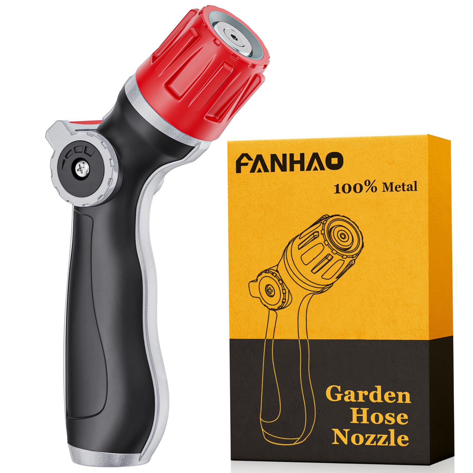 Upgraded Metal Garden Hose Nozzle Heavy Duty