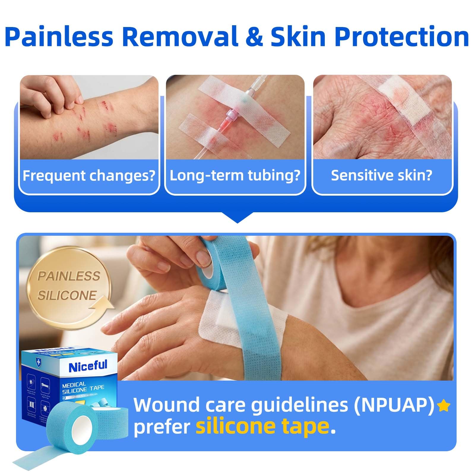 Silicone Medical Tape (6 Count)