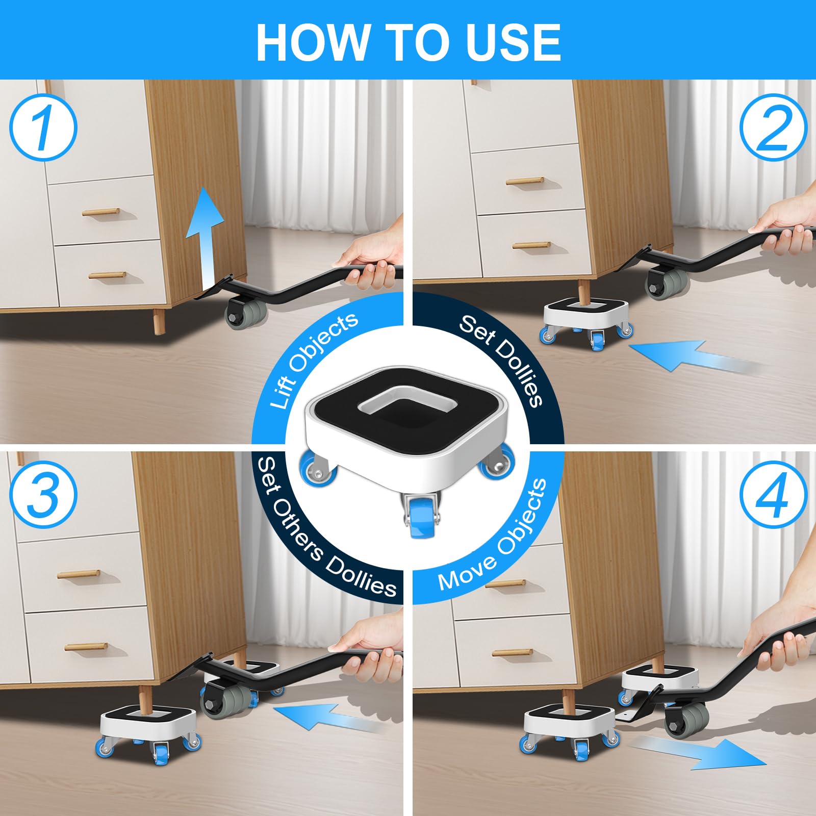 New Upgrade Furniture Sliders (4 Count)