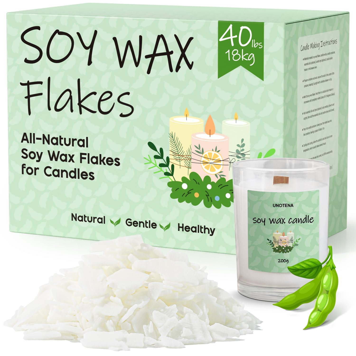 Soy Wax Flakes for Candle Making