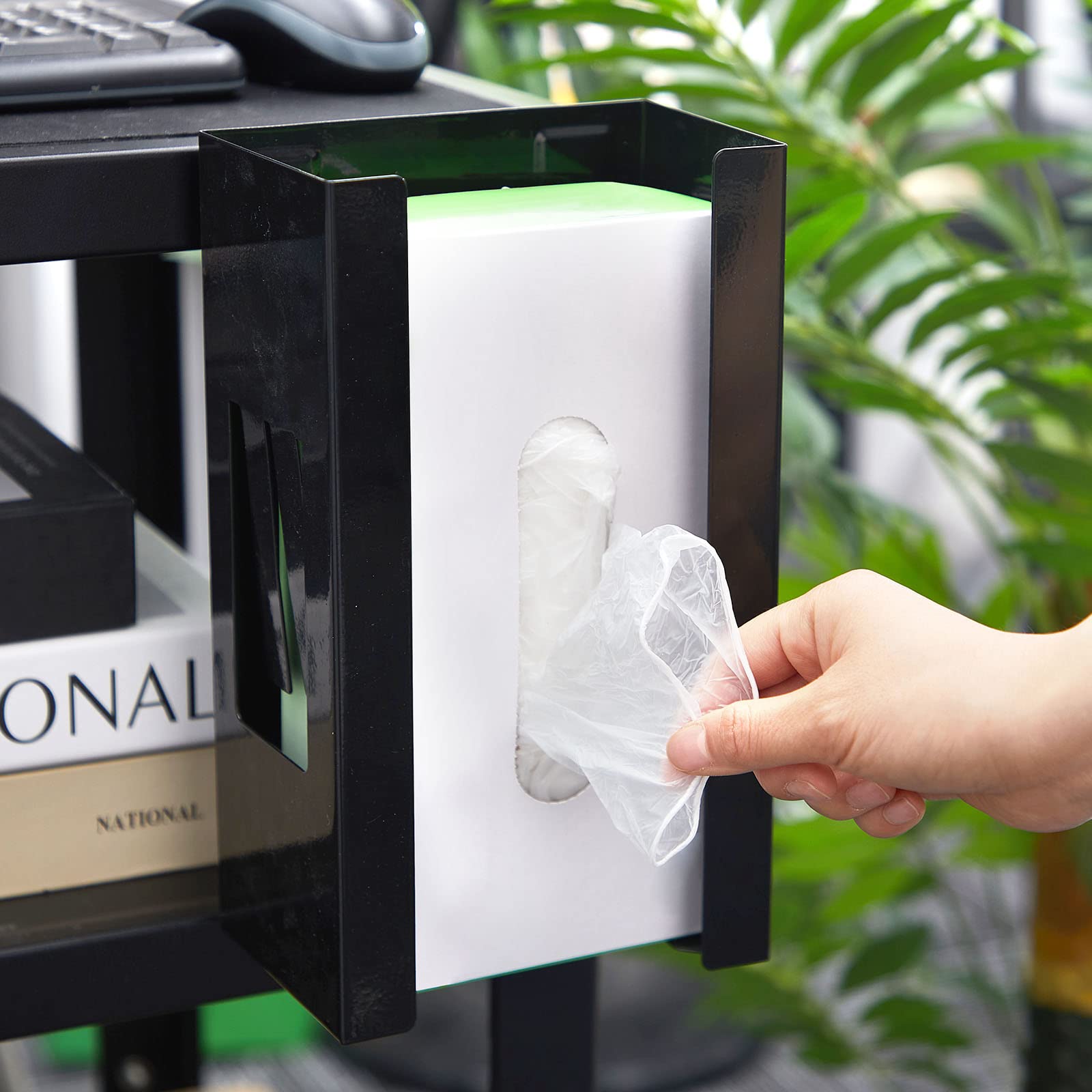 6 Pcs Magnetic Glove Dispenser Holds Boxes of Towels Paper Tissue Glove Box Holder Wall Mount Kitchen Fridge Tool (6 Count)