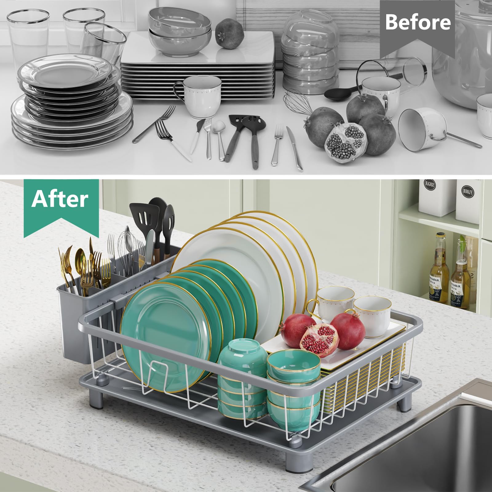 Dish Drying Rack for Kitchen Counter