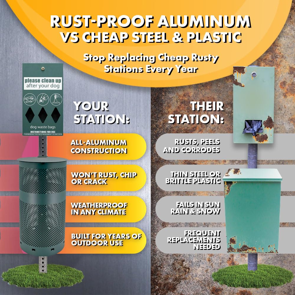 Aluminum Outdoor Trash Can