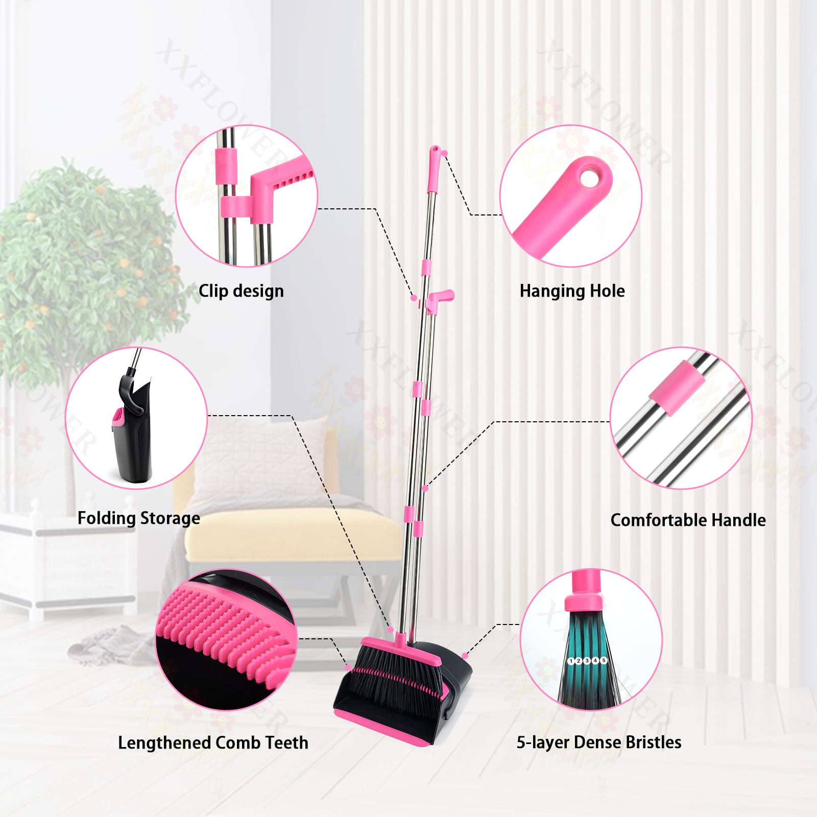 Broom and Dustpan Set