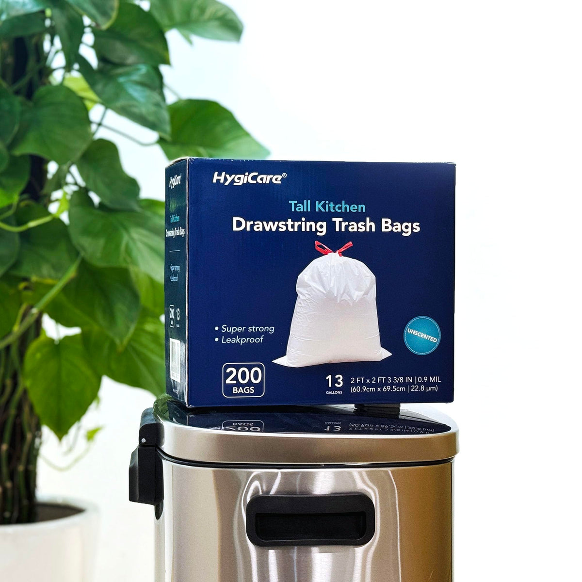 13 Gallon Tall Kitchen Trash Bags (200 Count)