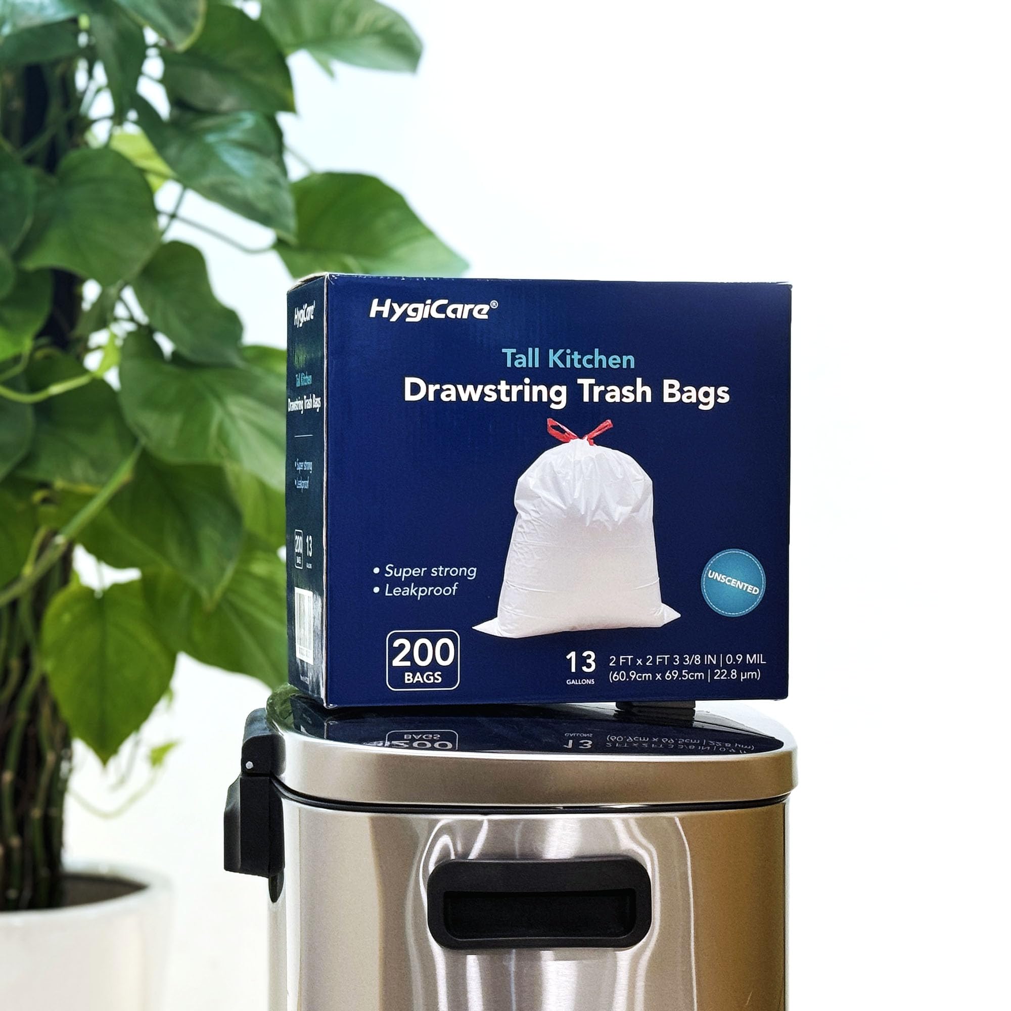 13 Gallon Tall Kitchen Trash Bags (200 Count)