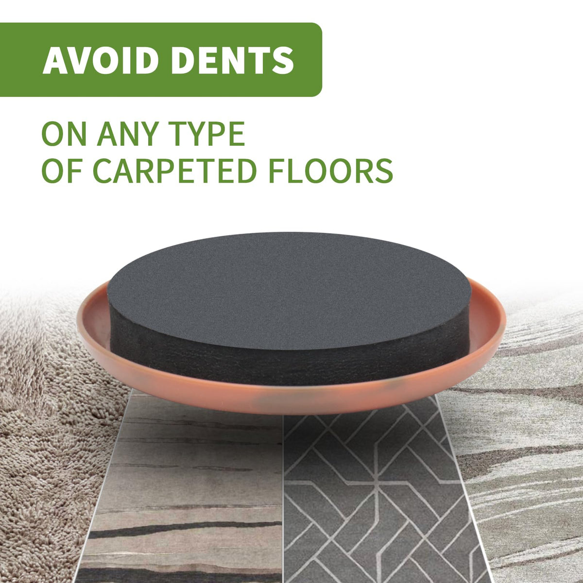 Furniture Sliders for Carpet 8 PCS (8 Count)