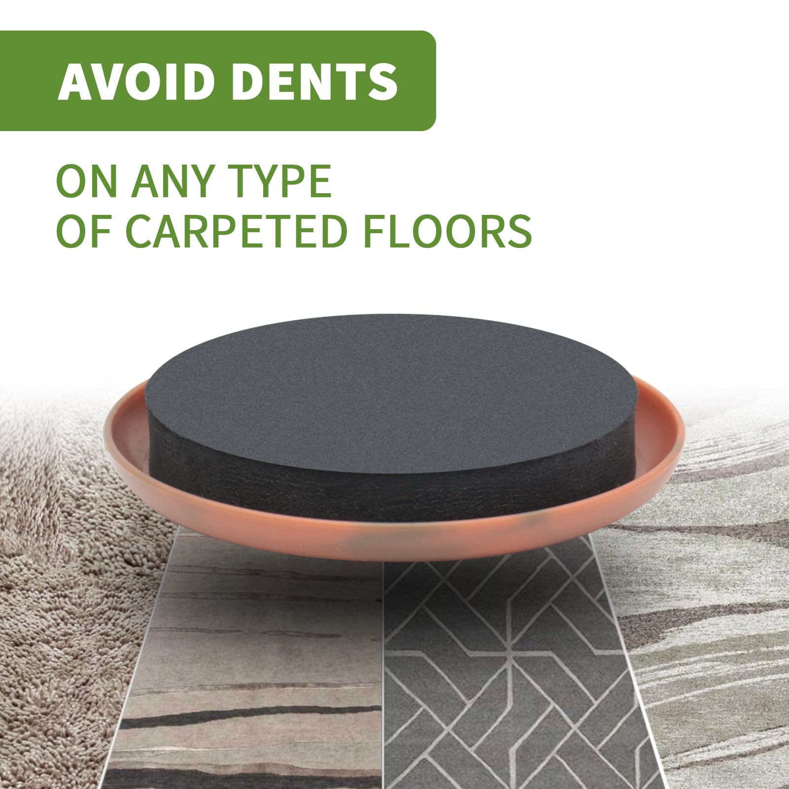 Furniture Sliders for Carpet 16 PCS (16 Count)