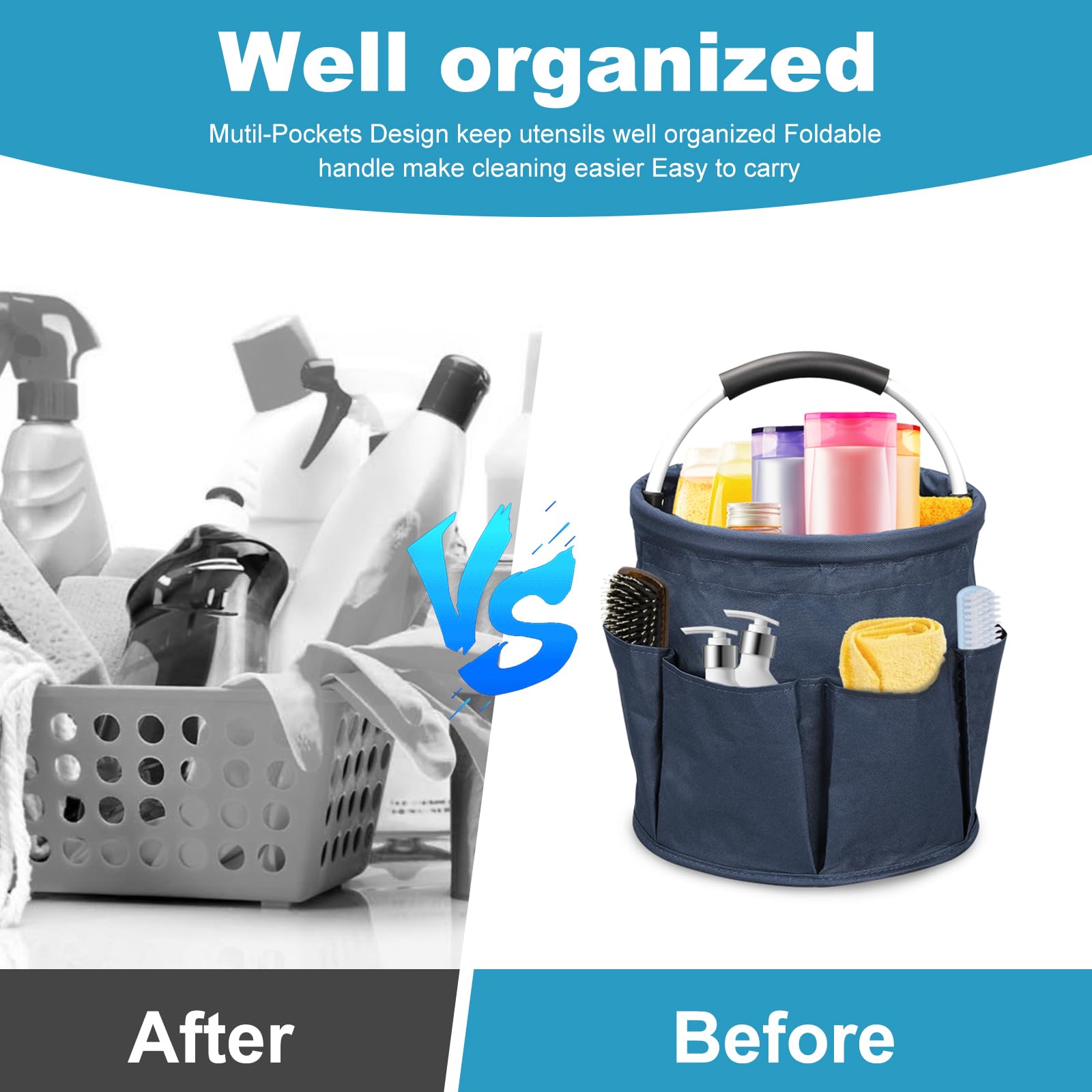 17L Cleaning Caddy with Handle