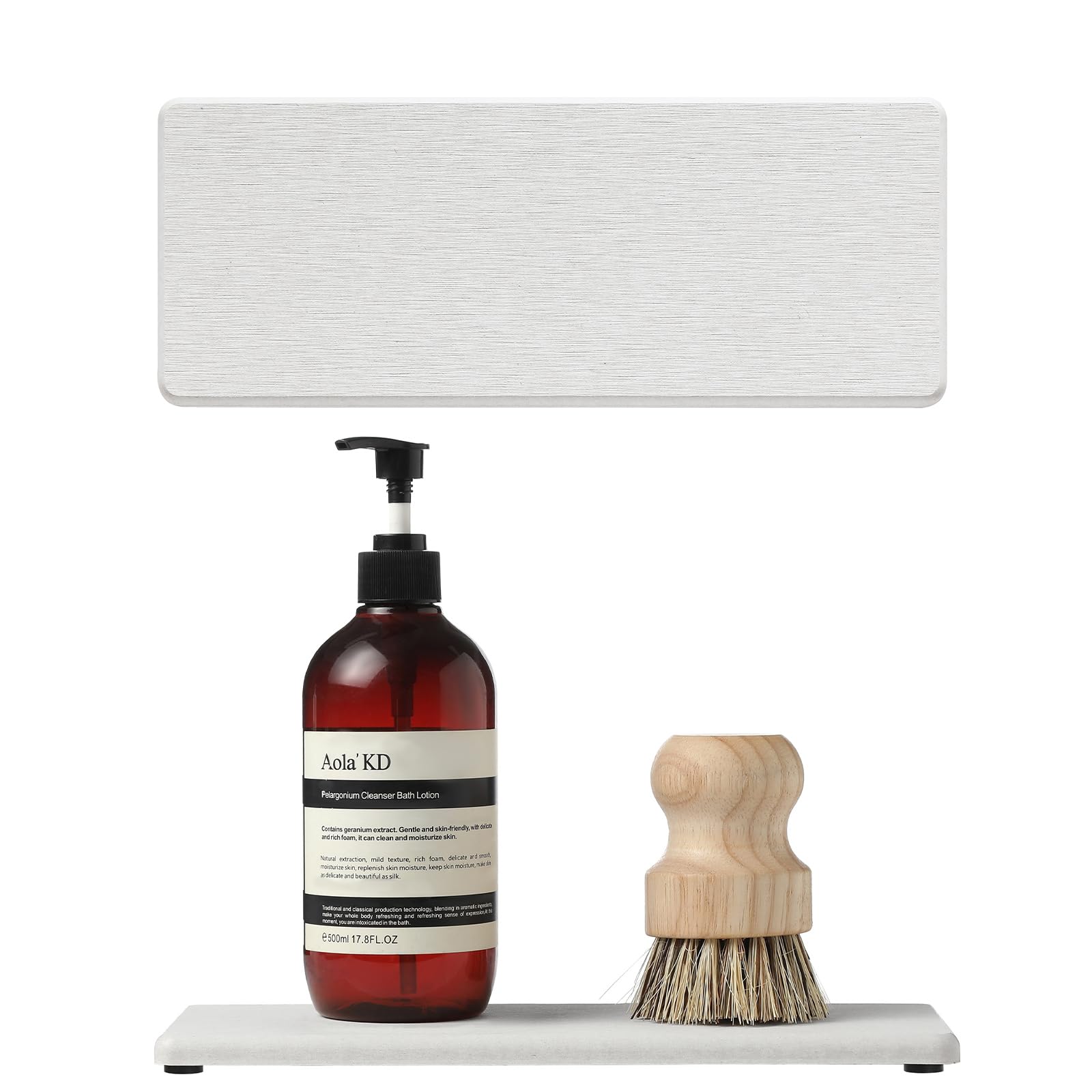 2PCS Beige Bathroom Sink Vanity Trays (2 Count)