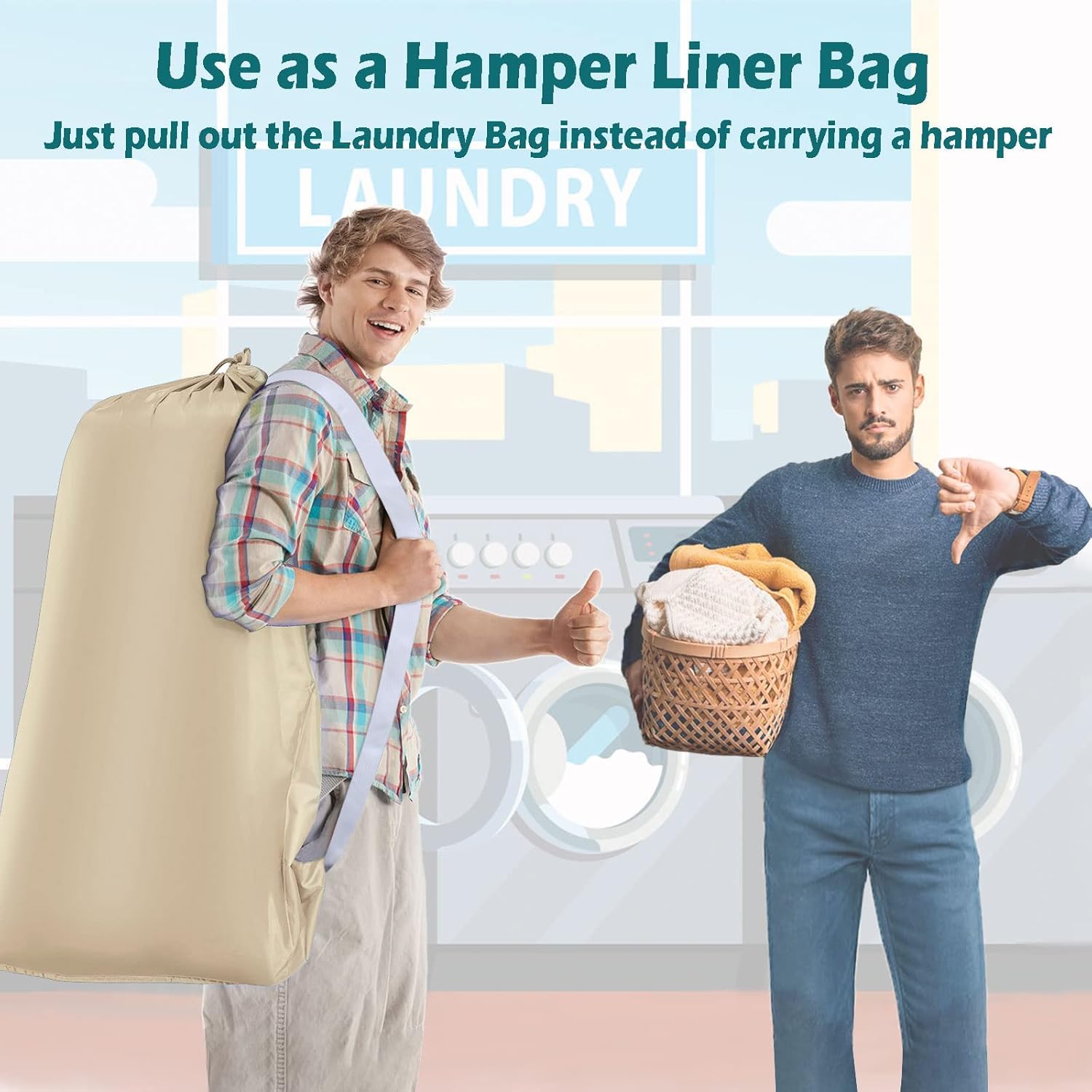 Heavy Duty Laundry Bag (2 Count)