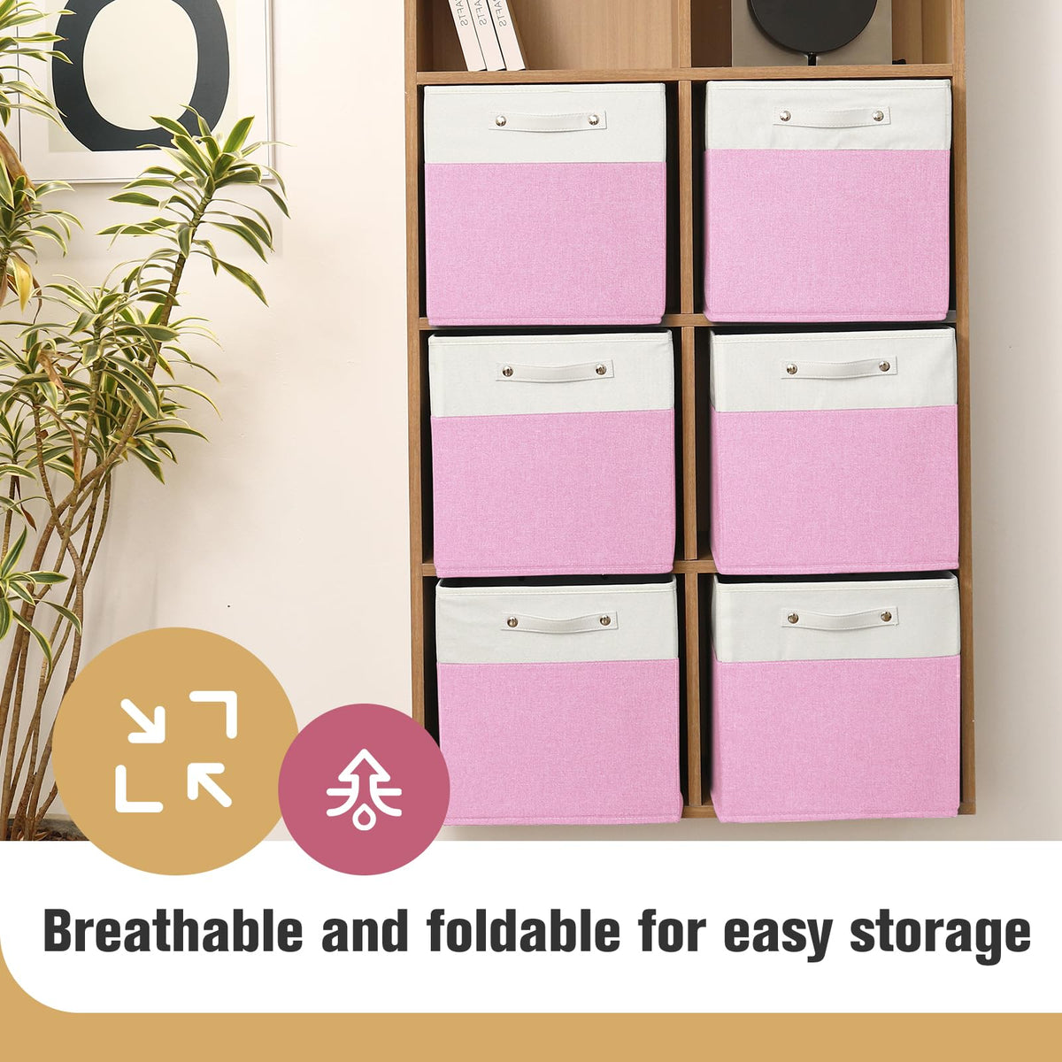 13x13x13 Storage Cube Bins 4 Pack