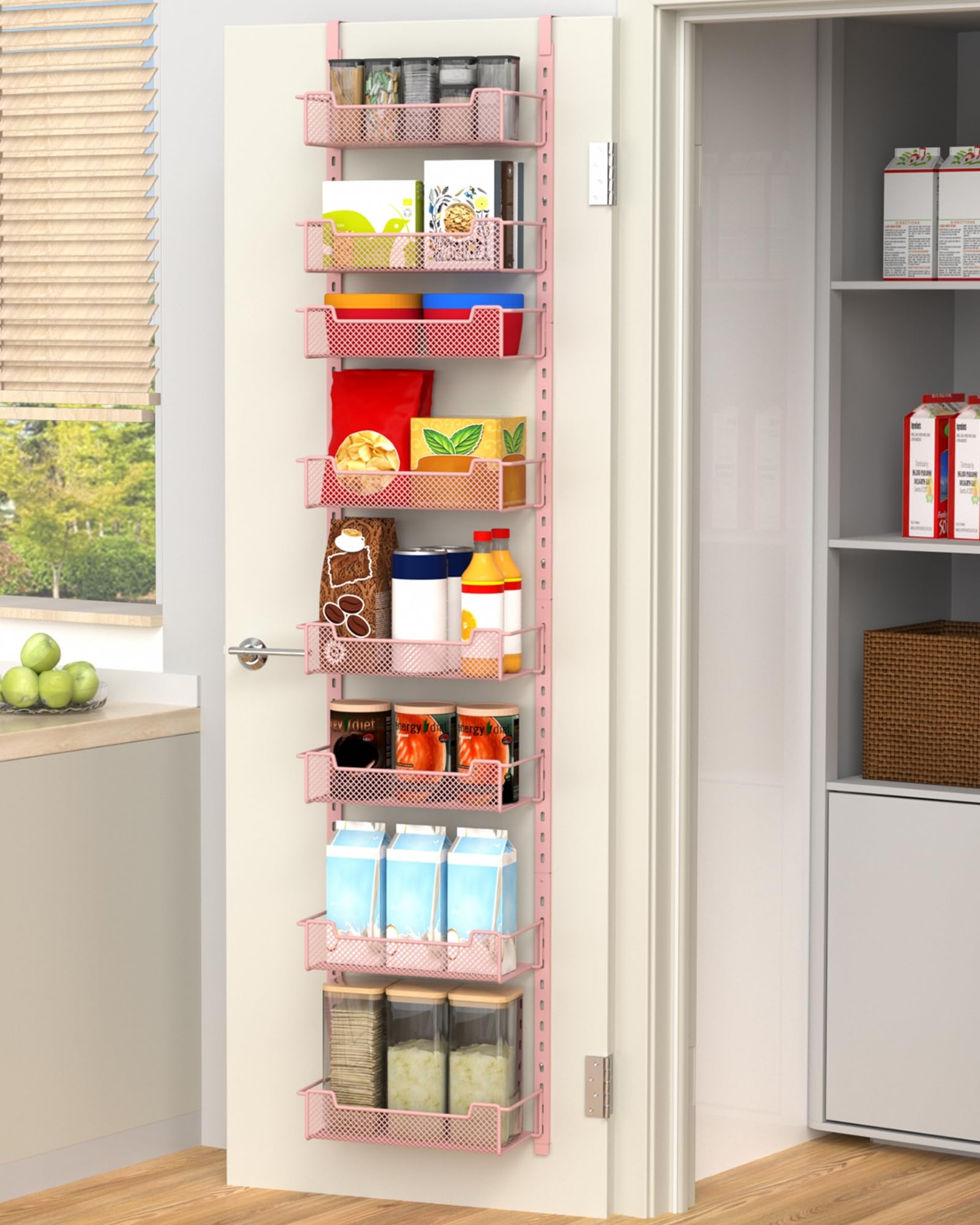 12.3" W Narrow Over the Door Pantry Organizer