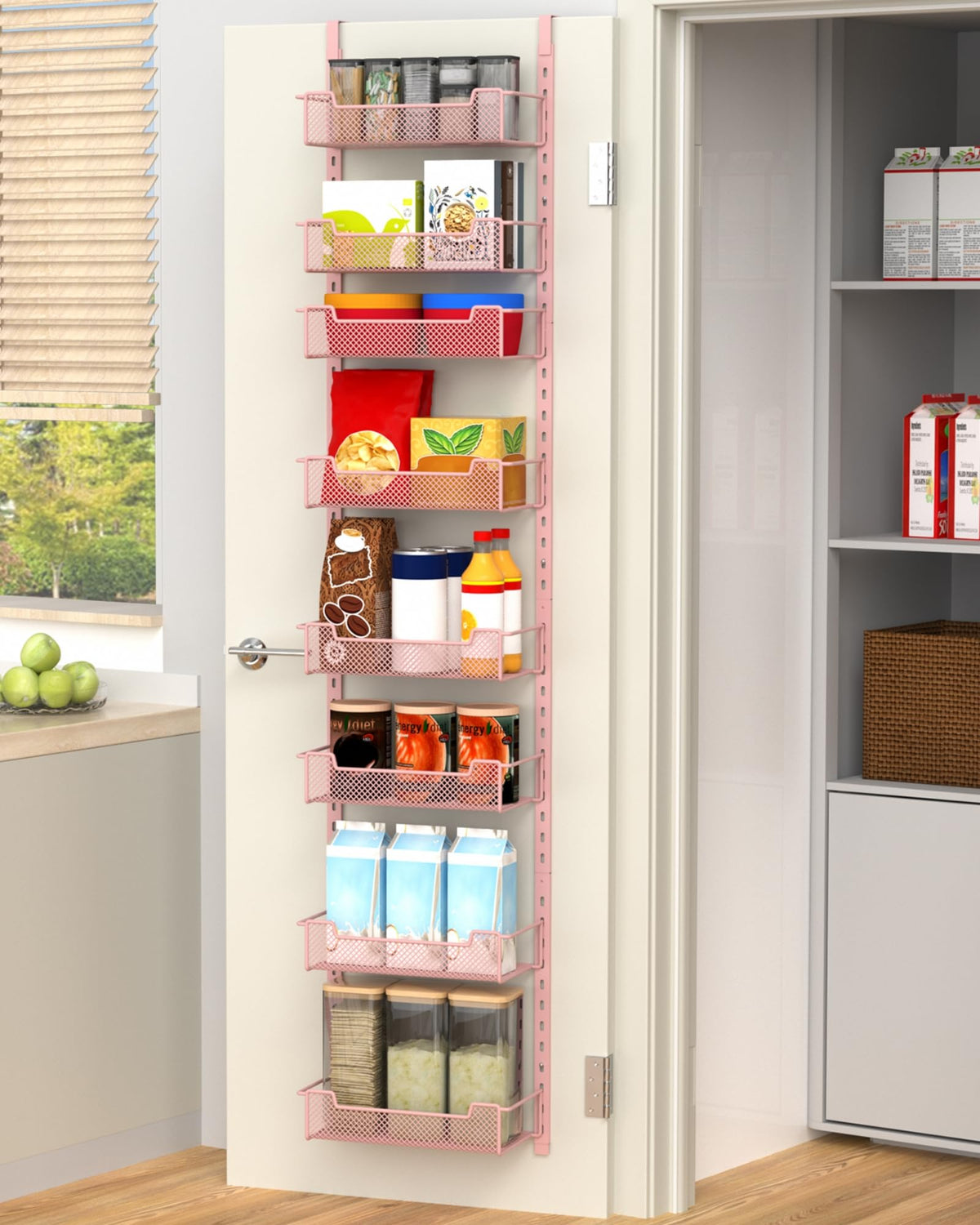 12.3" W Narrow Over the Door Pantry Organizer