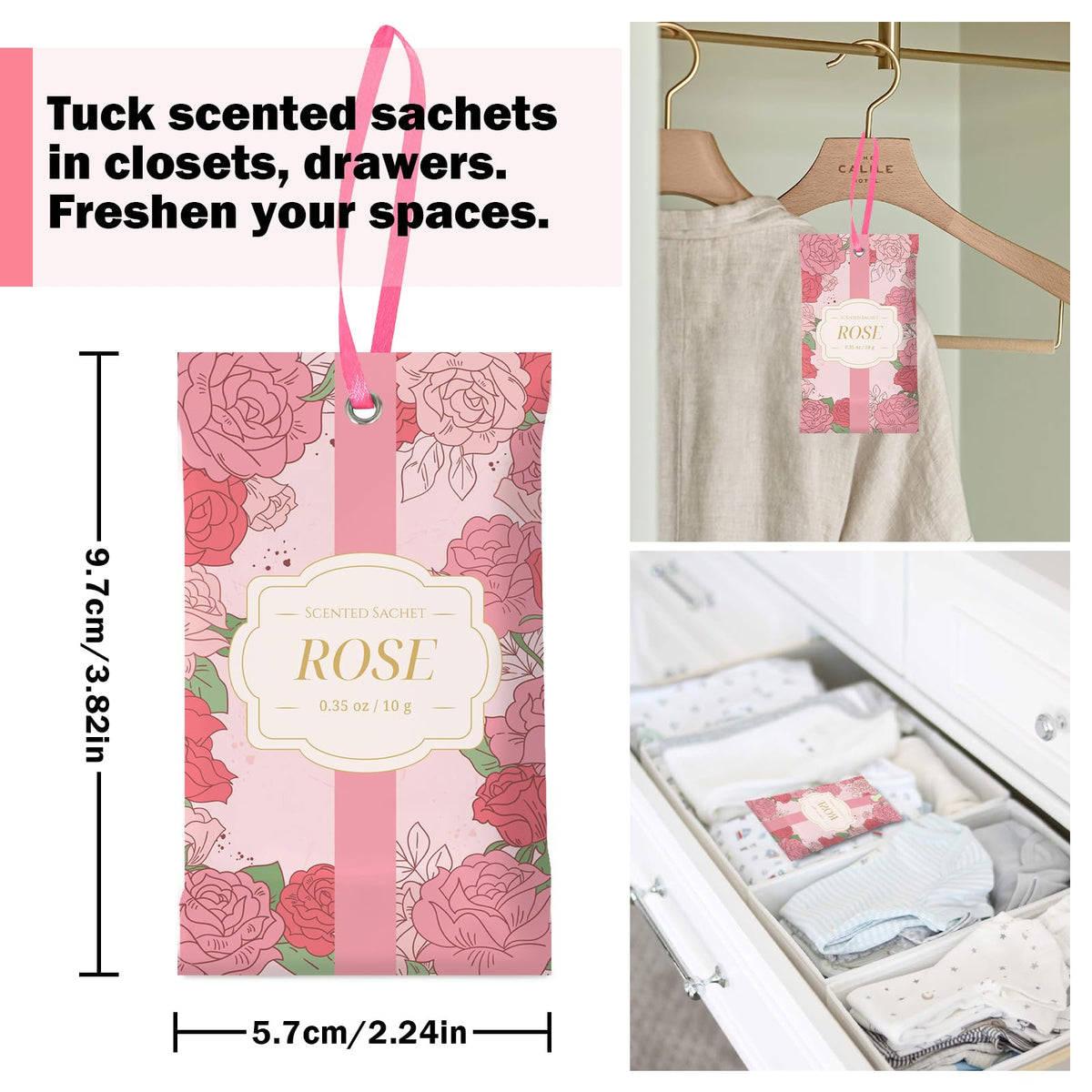 Scented Sachets for Drawer and Closet (14 Count)