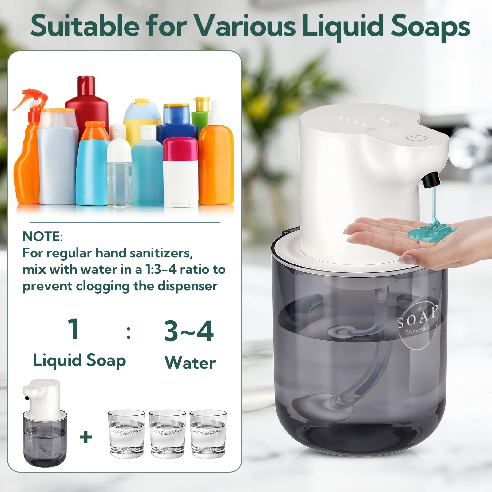 2 Pack Automatic Soap Dispenser (2 Count)