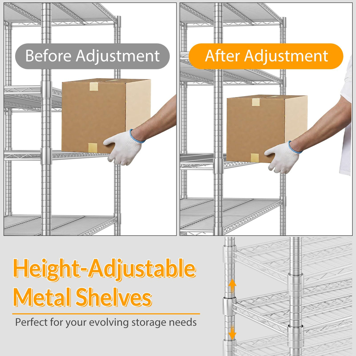 Storage Shelves with Wheels