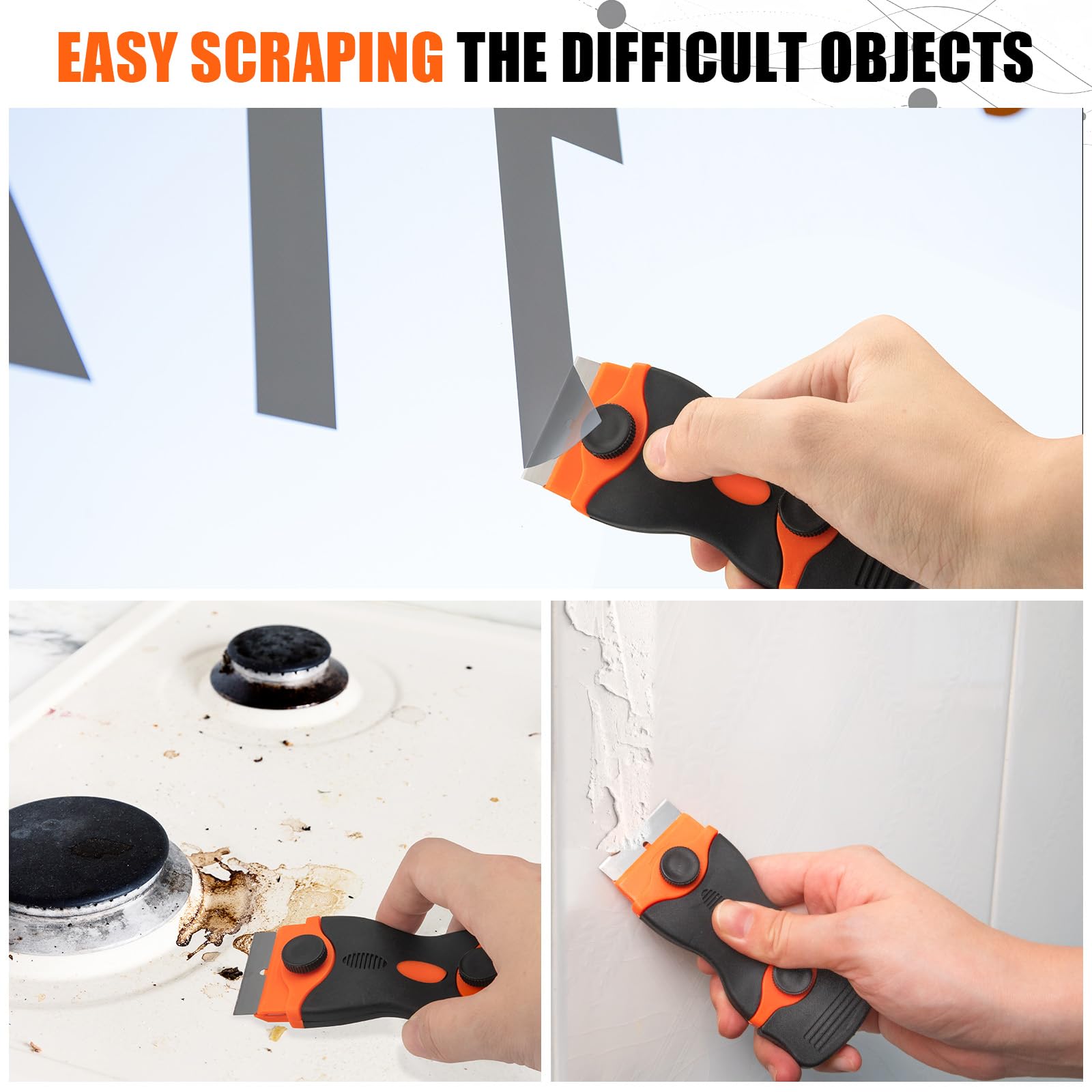 7 Pack Razor Blade Scraper Tool