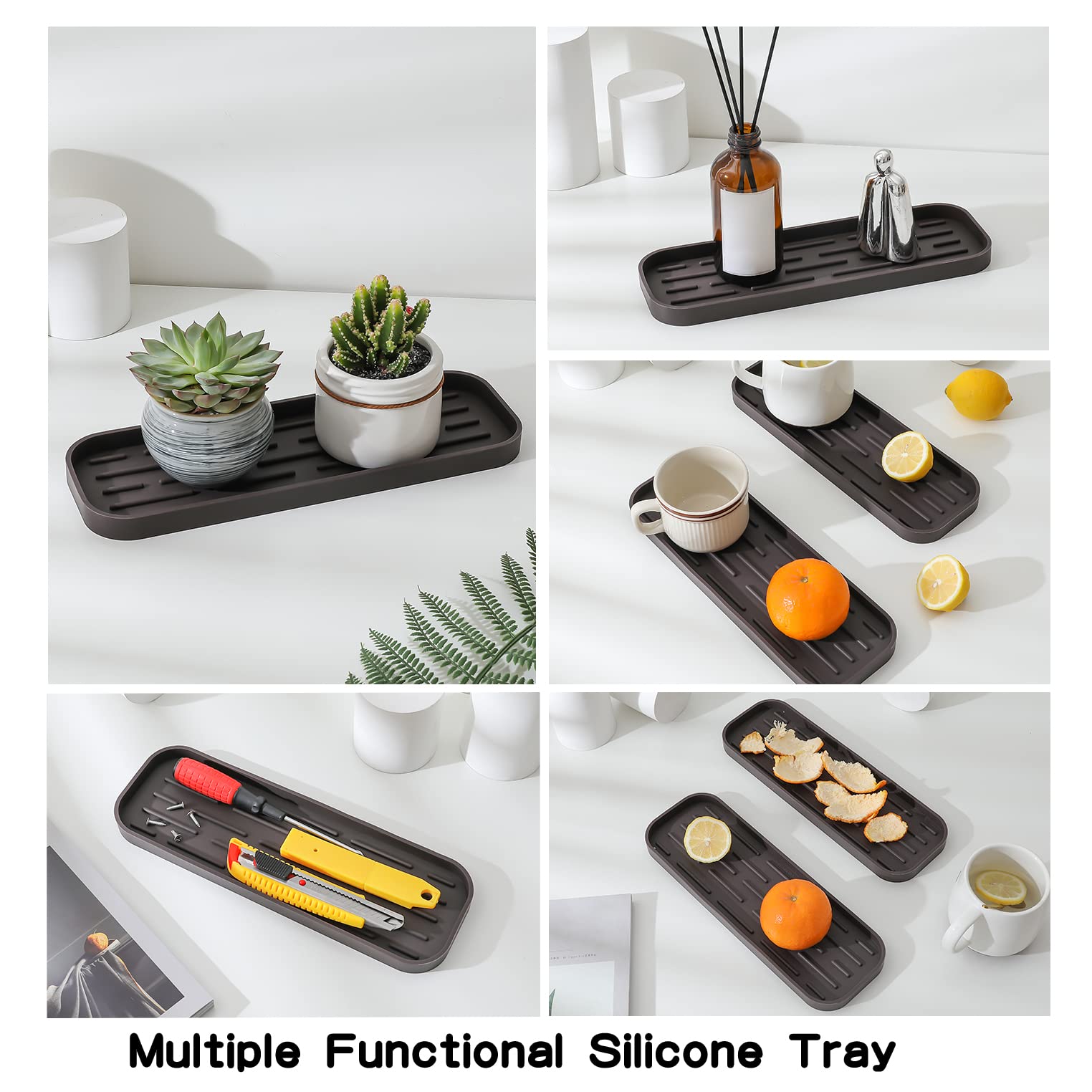 Silicone Kitchen Sink Organizer Tray for Multiple Usage