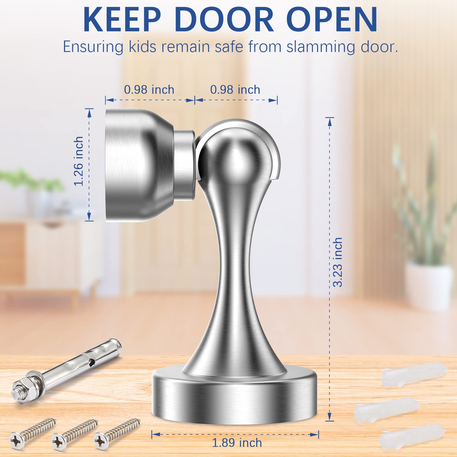 Magnetic Door Stop (4 Count)
