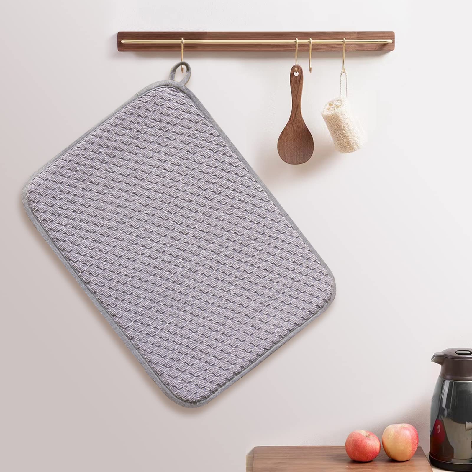 Dish Drying Mats for Kitchen Counter 2 Pack (2 Count)