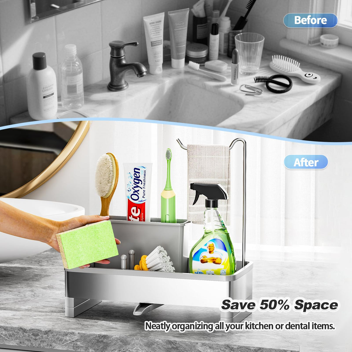 Sponge Holder for Kitchen Sink