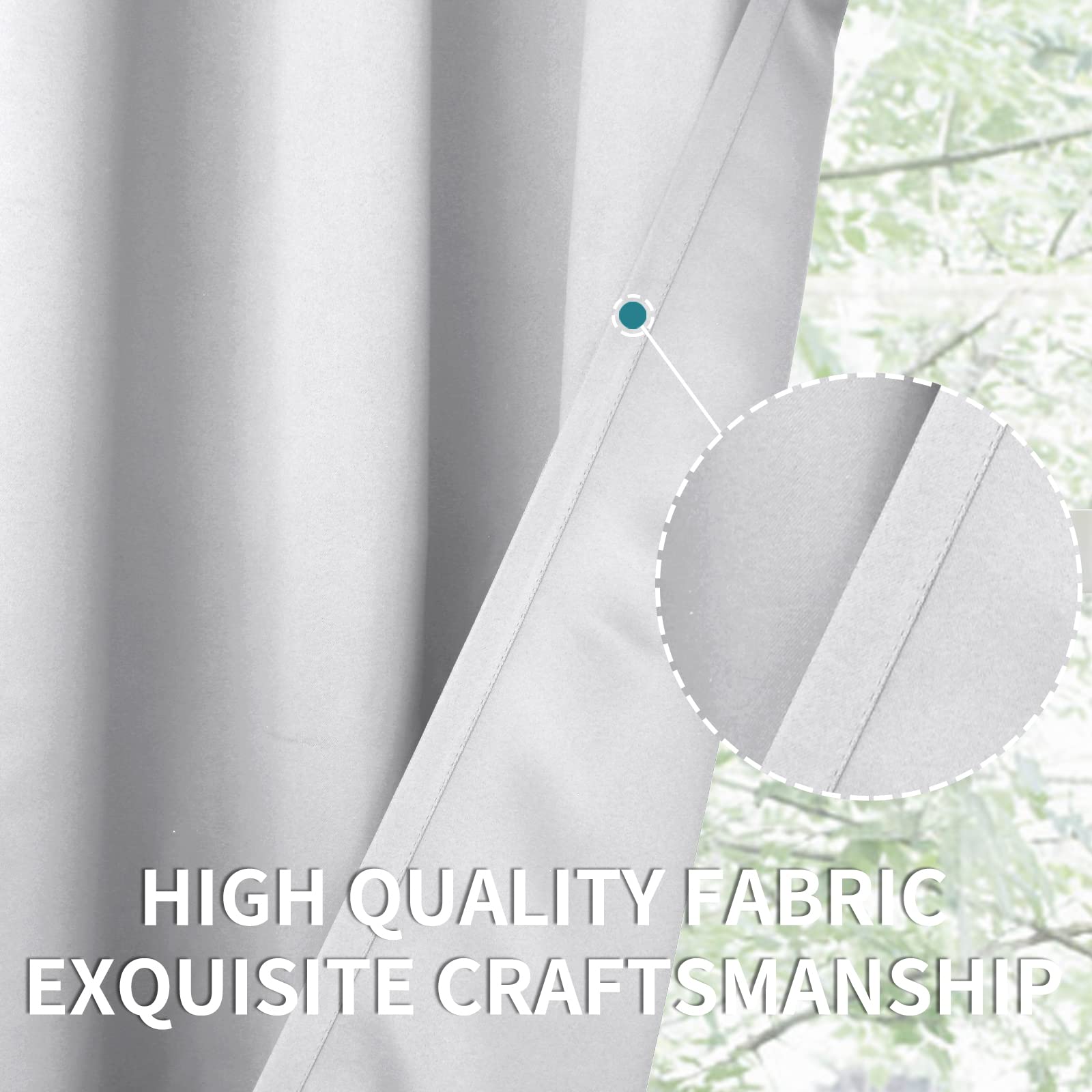 Short Kitchen Window Curtains 36 Inch Length (2 Count)