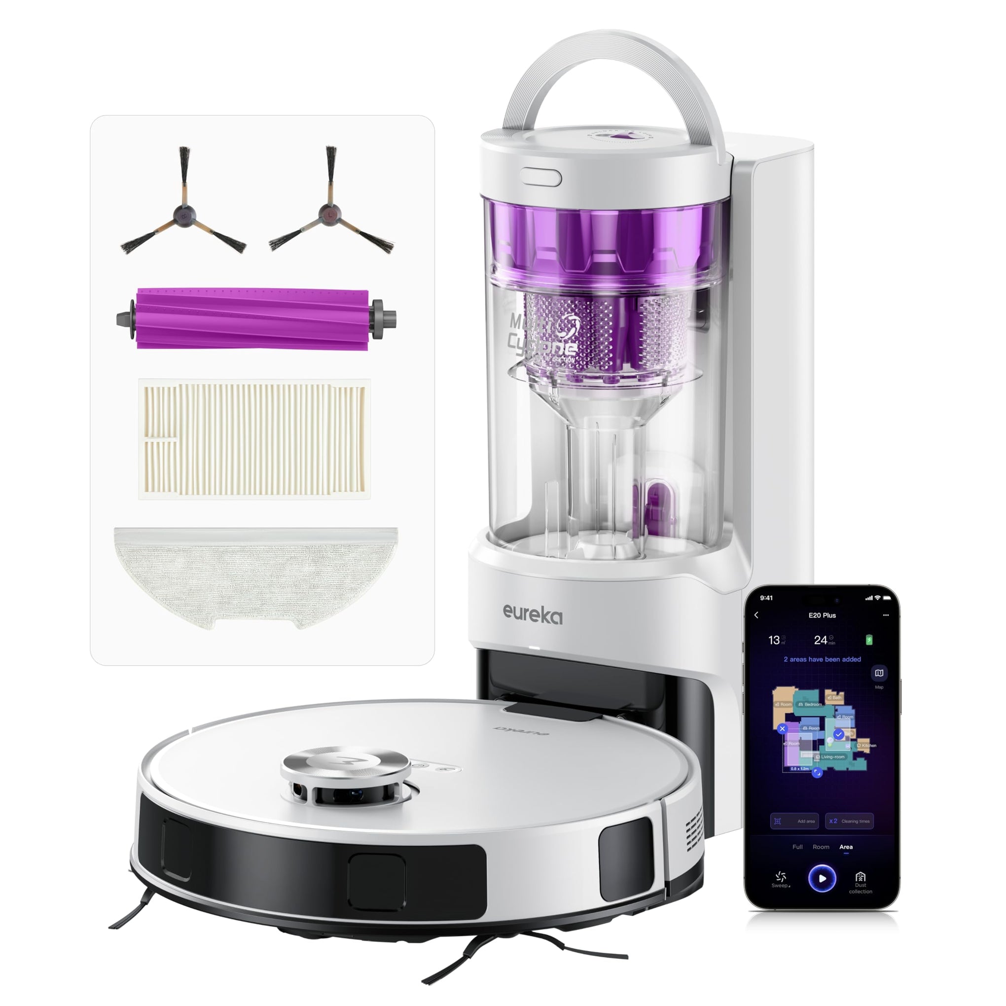 E20 Plus Robot Vacuum and Mop Combo