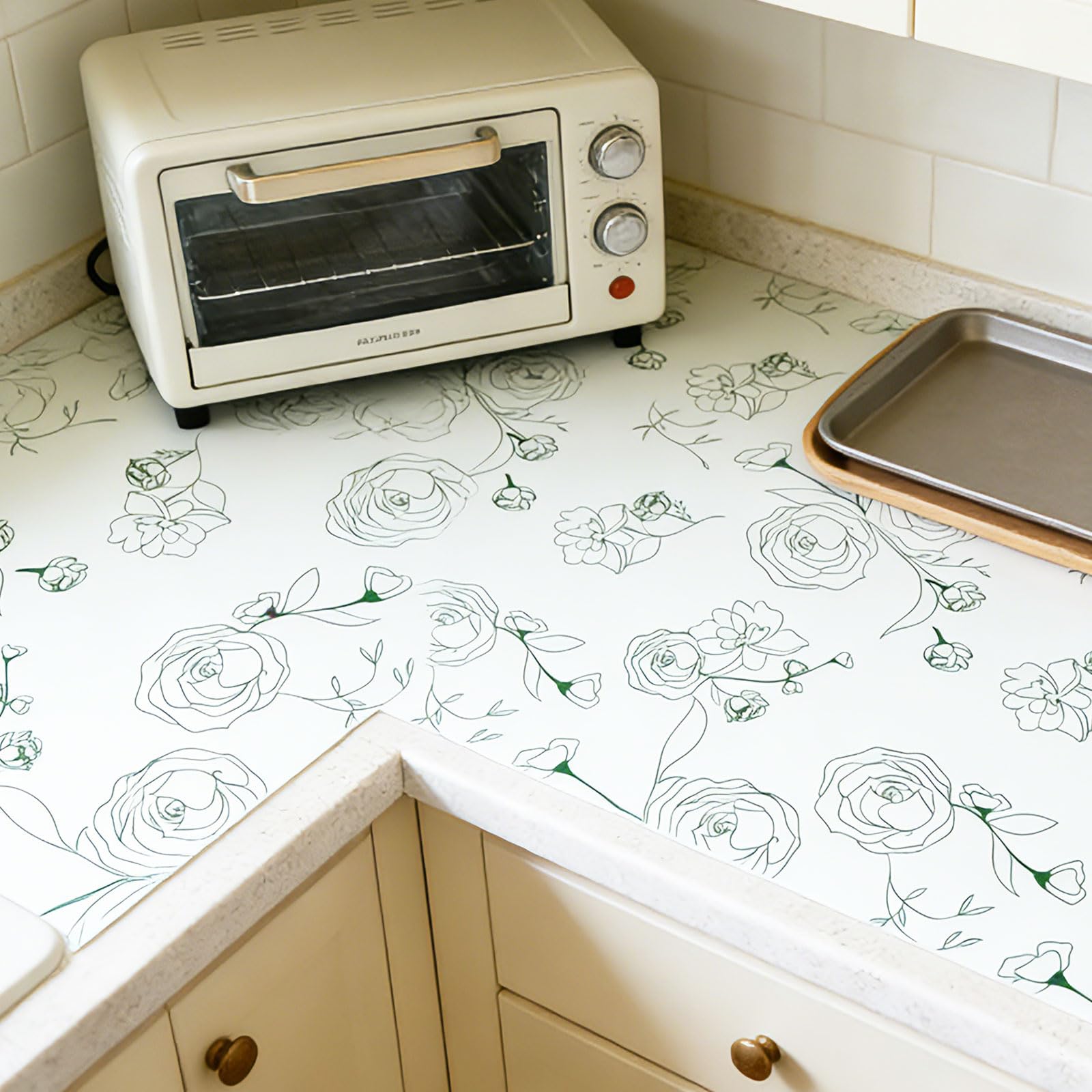 Shelf Liner for Kitchen Cabinets Drawer Liner Non (4090.46 sq inches)