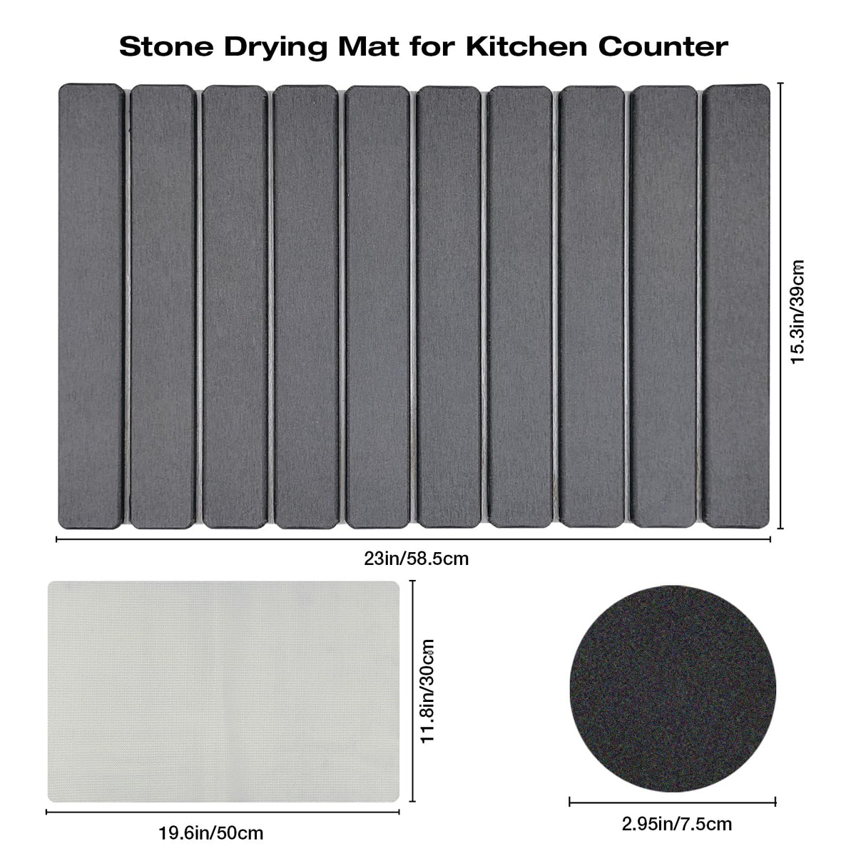 Large Diatomite Kitchen Counter Drying Mat