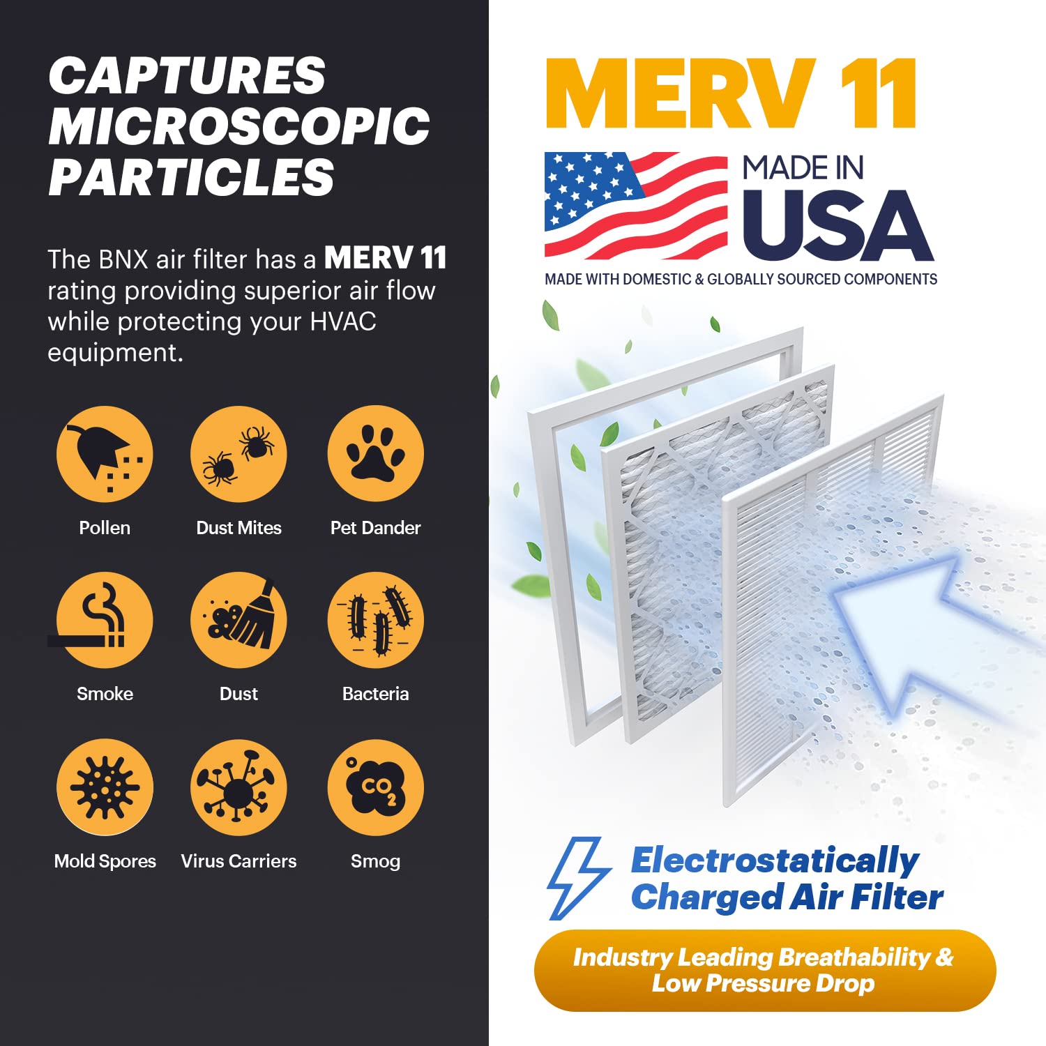 TruFilter 16x20x1 Air Filter MERV 11 (6 Count)