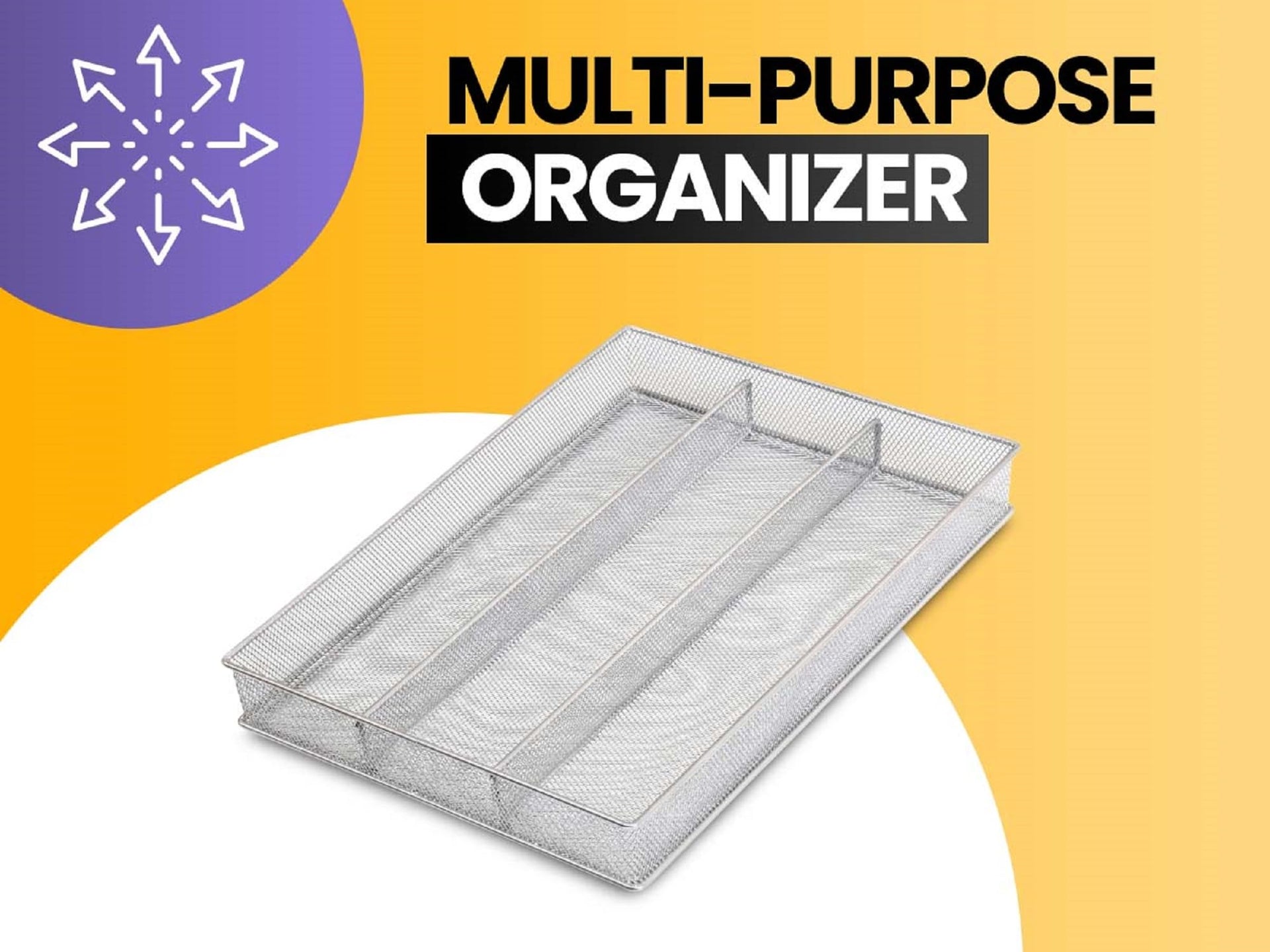 Metal Silverware Organizer for In