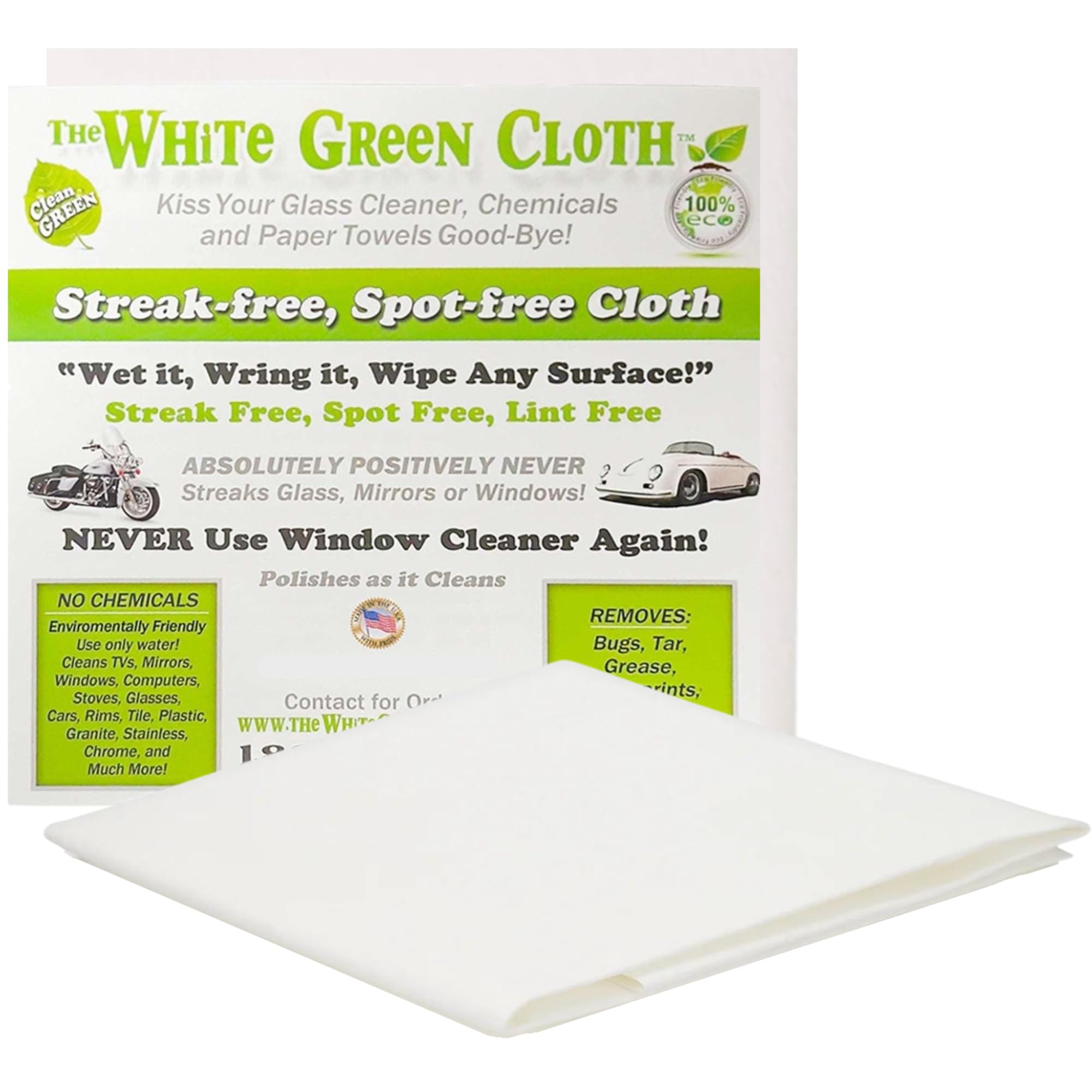 1 Pack Reusable Cleaning Cloth for Streak