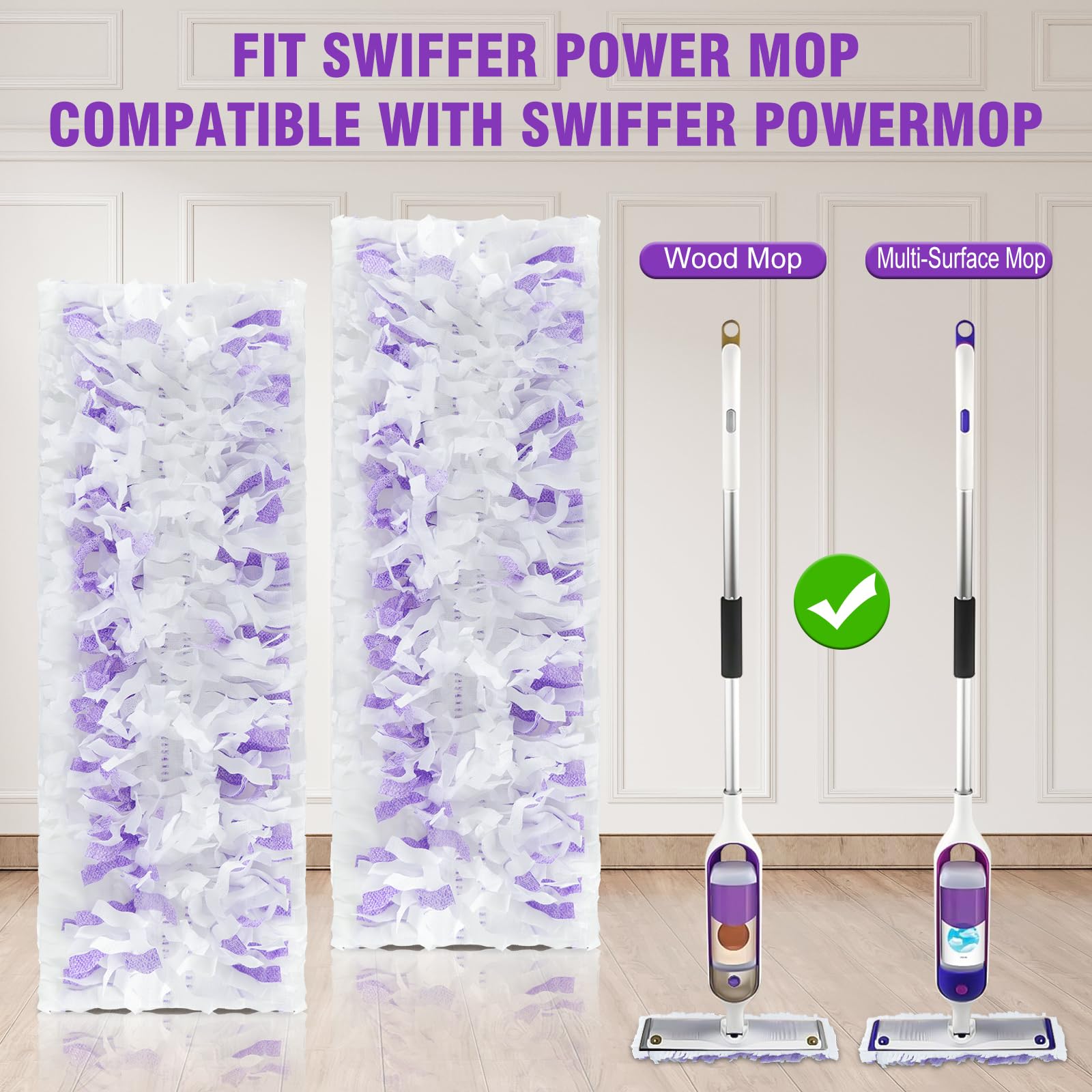 30 Pack Disposable Power Mop Refills for Swiffer Power Mop (30 Count) - ModHome Supplies