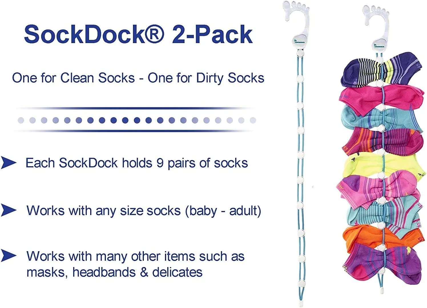 Sock Laundry Solution for Washing Drying & Storing Socks in Pairs
