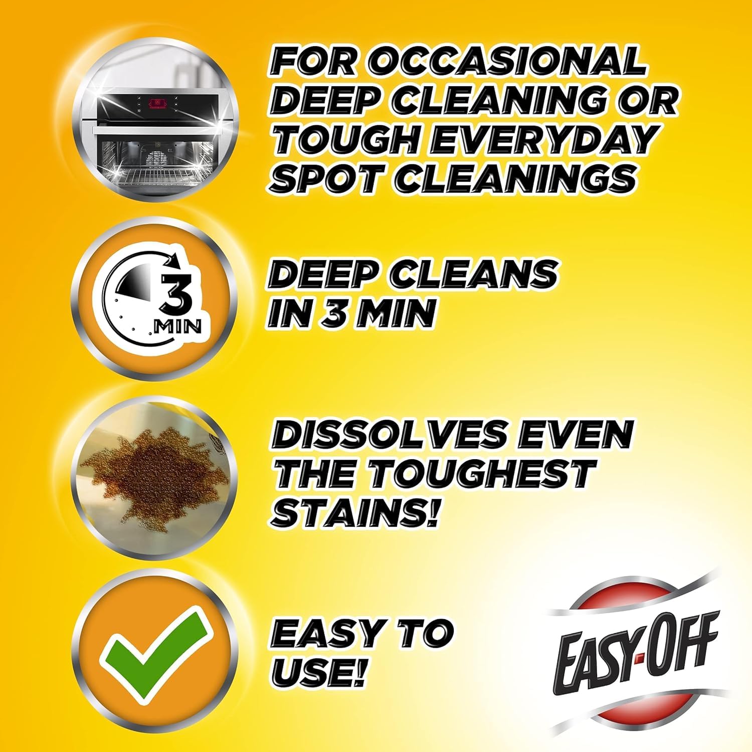 Easy Off Heavy Duty PRO size Oven Cleaner Foam (144 Ounce)