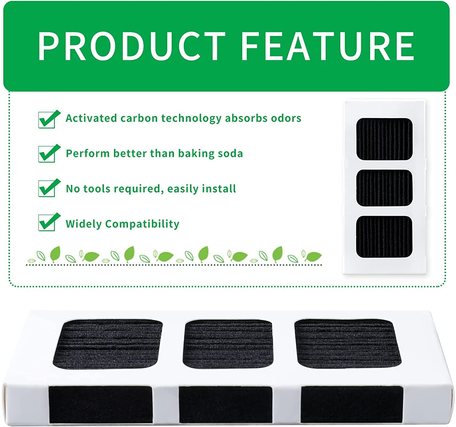 Paultra2 Refrigerator Air Filter Compatible with Frigidaire Pureair (6 Count)