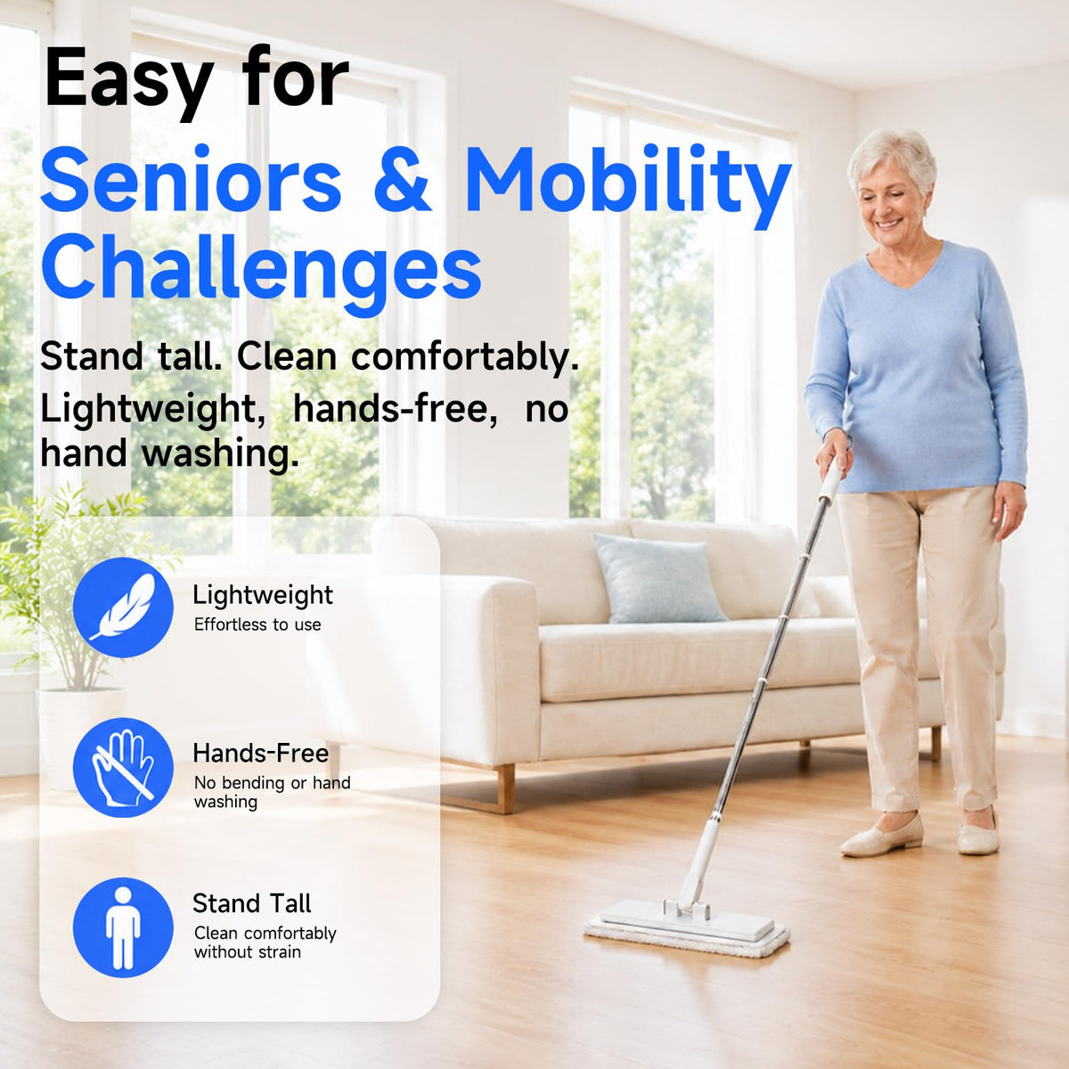 New Snap On Mini Mop with Narrow Head