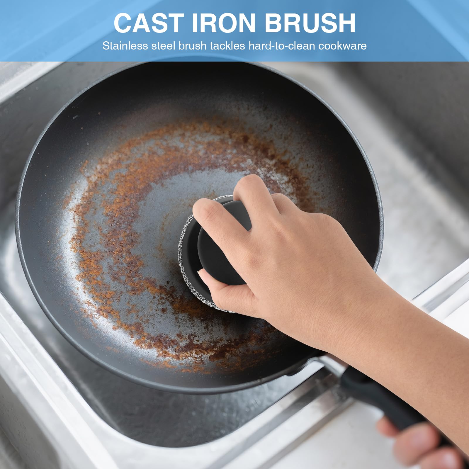 Cast Iron Scrubber Cleaner (3.2 Ounce) - ModHome Supplies