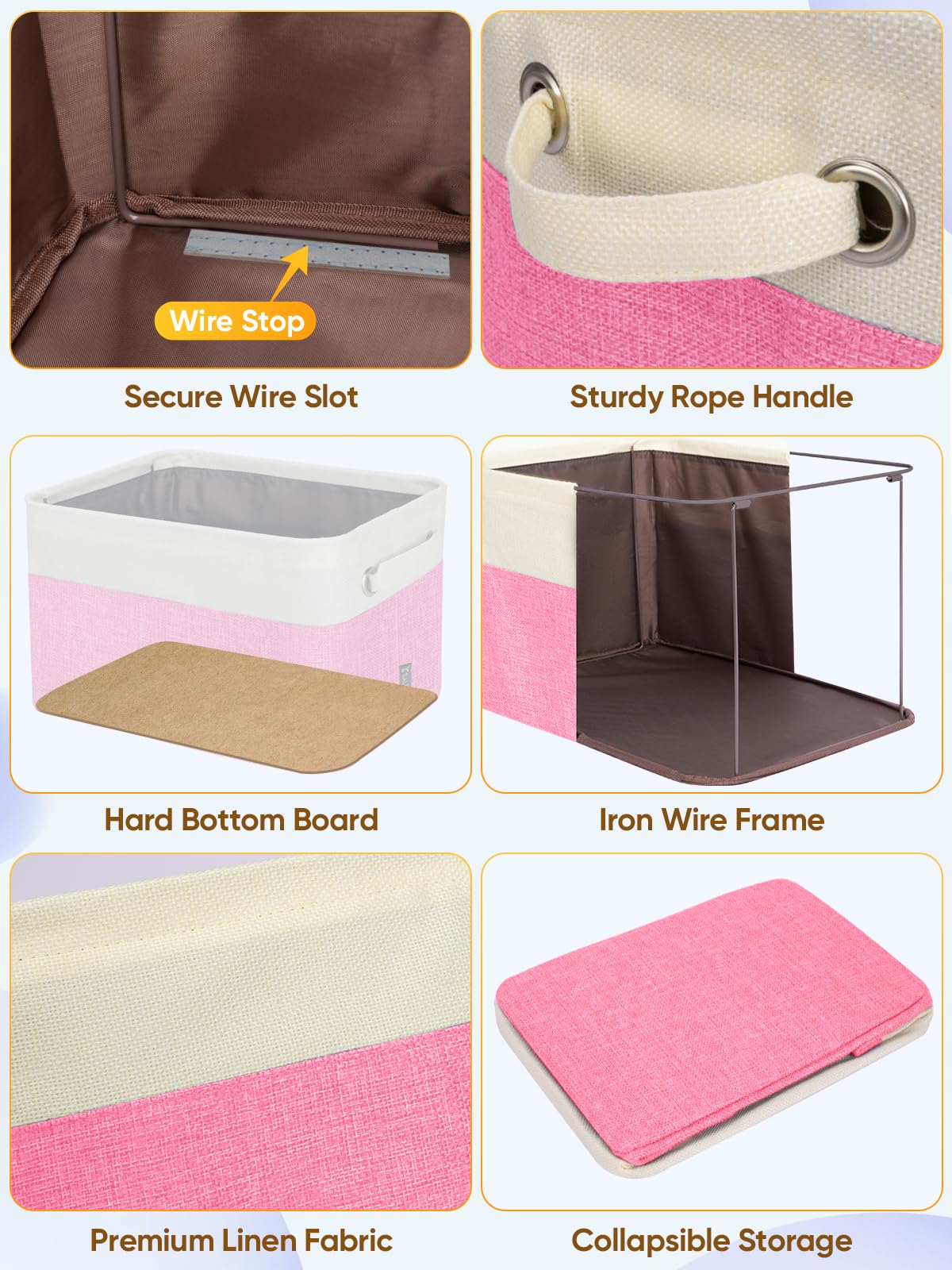 1 Pack Fabric Closet Storage Bins for Shelves