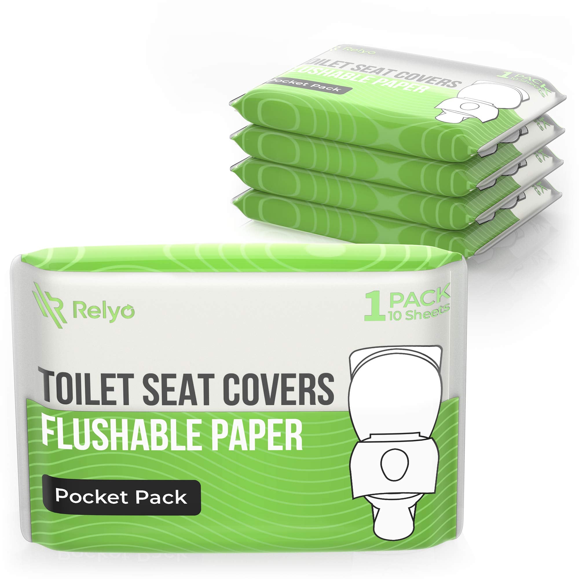 Toilet Seat Cover Paper Flushable (50 Count)