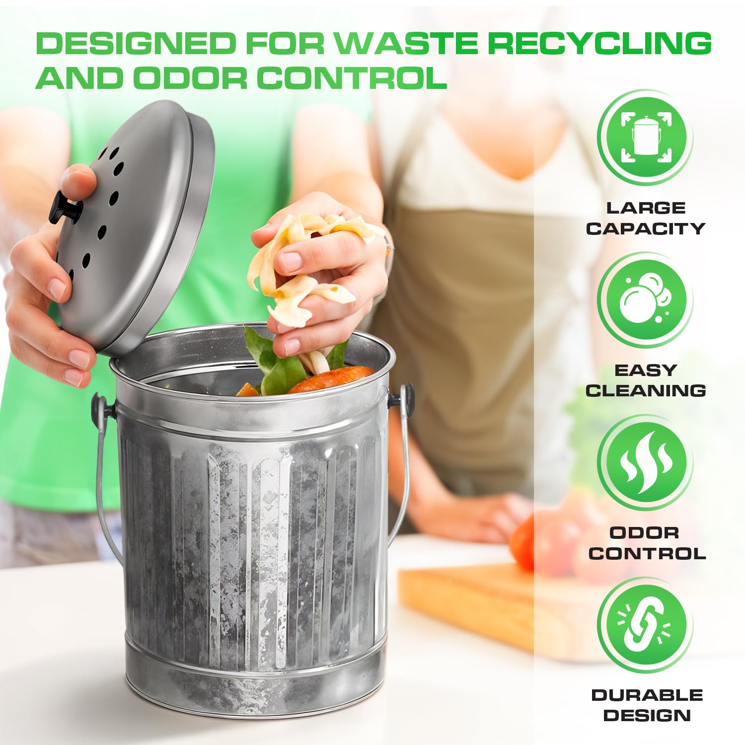 Countertop Compost Bin Kitchen Indoor