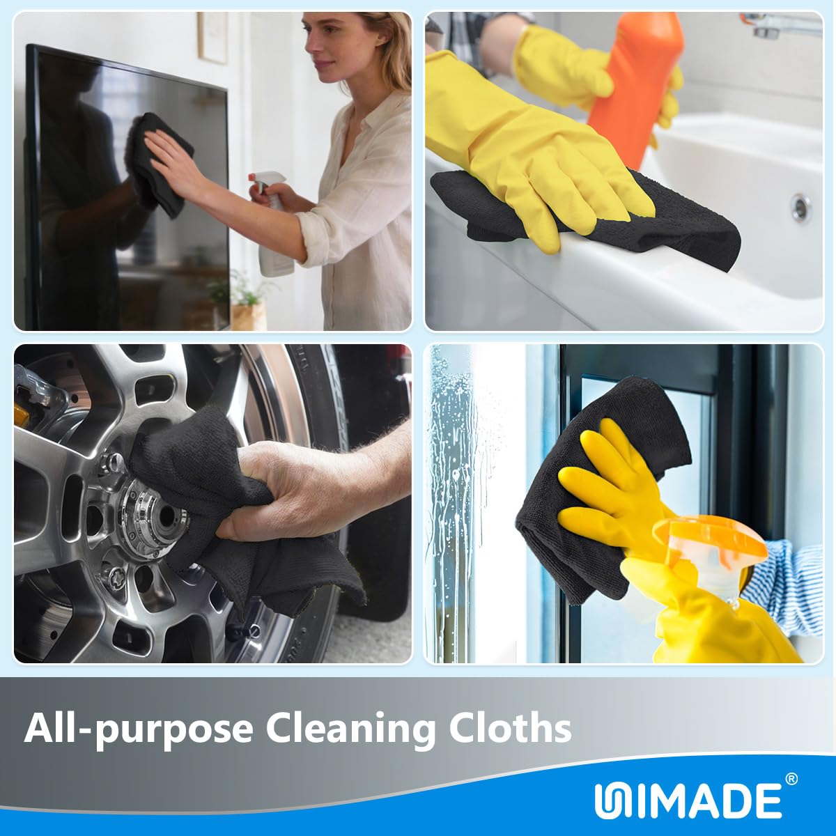 Microfiber Cleaning Cloth (100 Count)