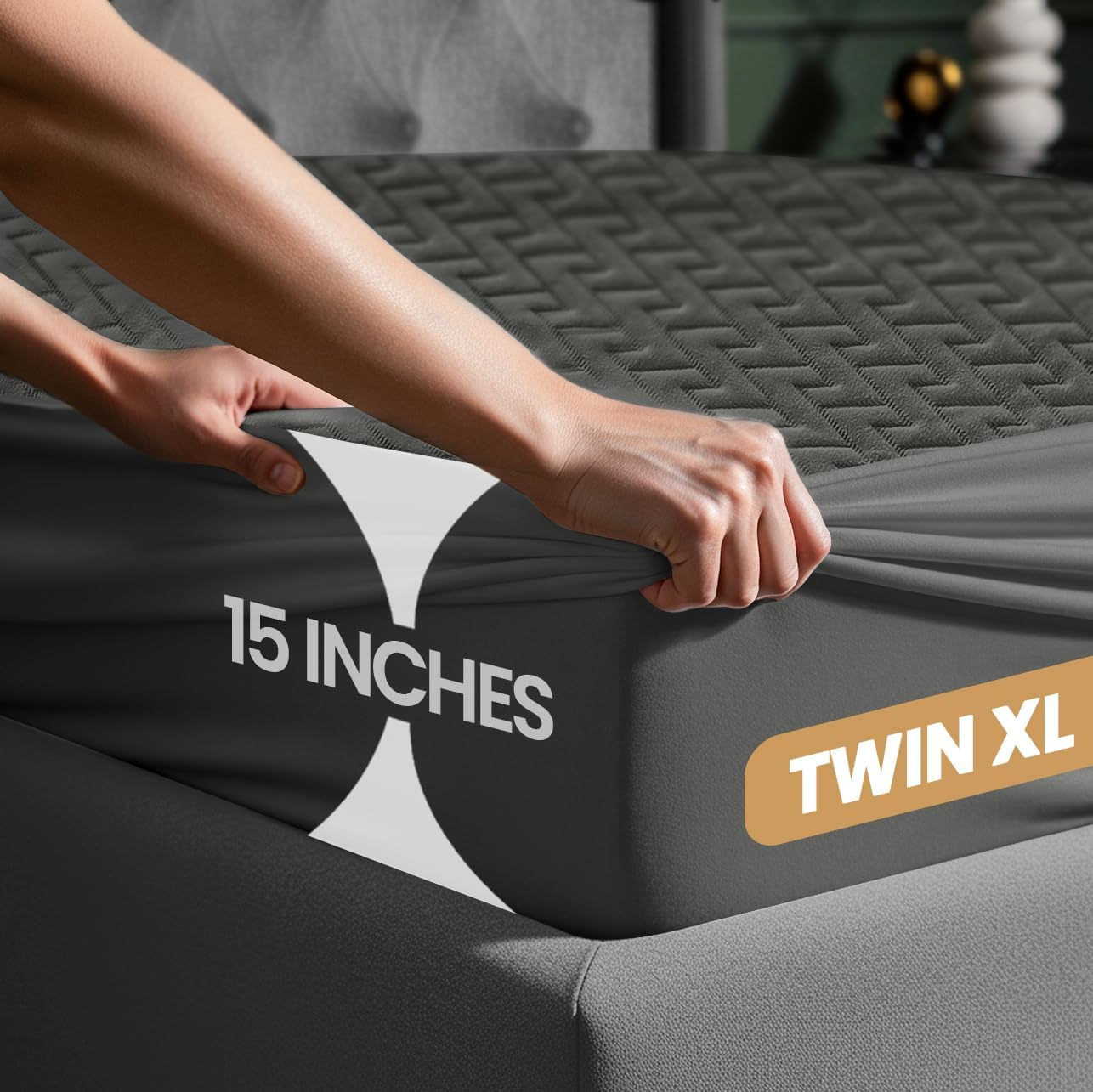 Premium Waterproof Mattress Protector Twin XL Size