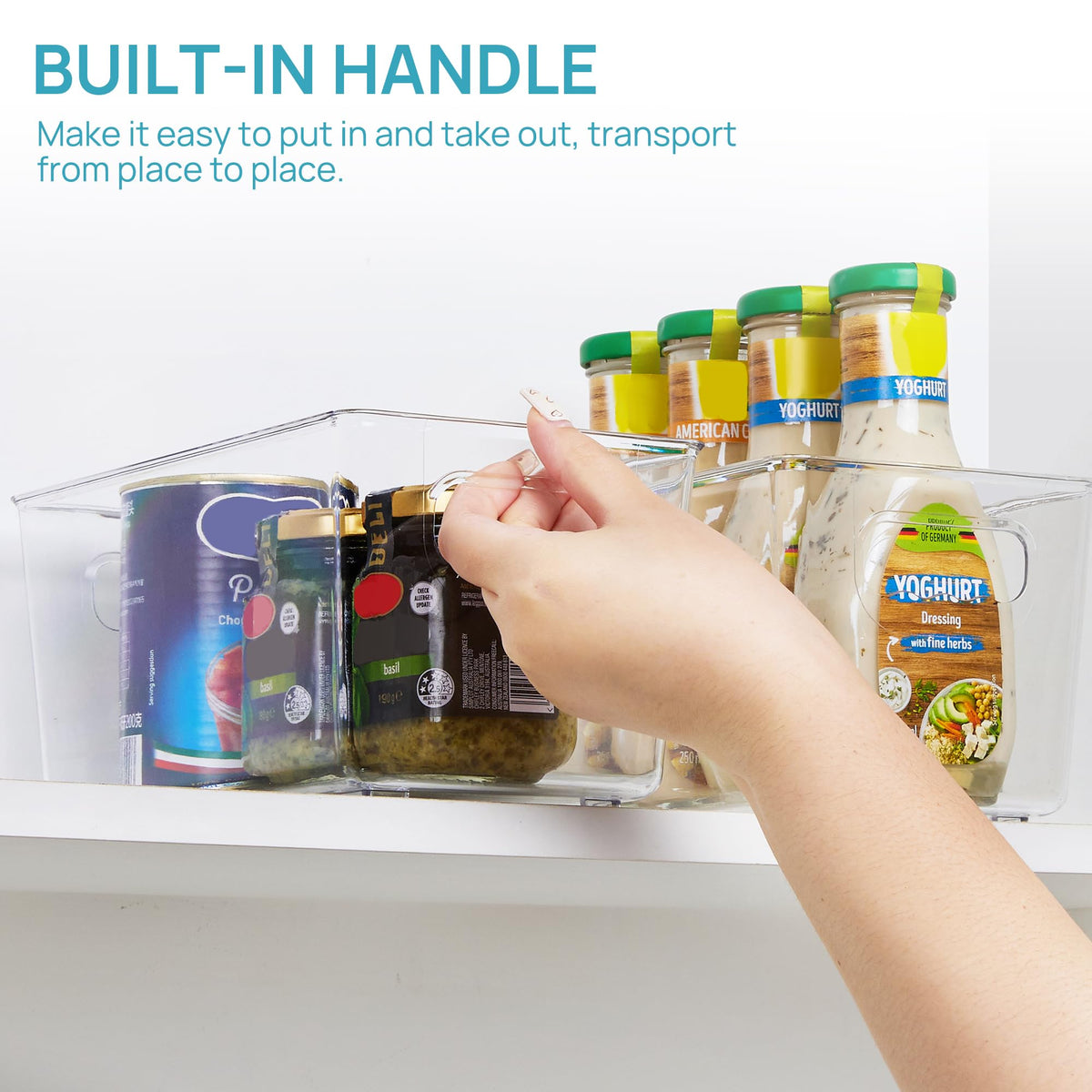 6 Pack Clear Storage Bins (6 Count)