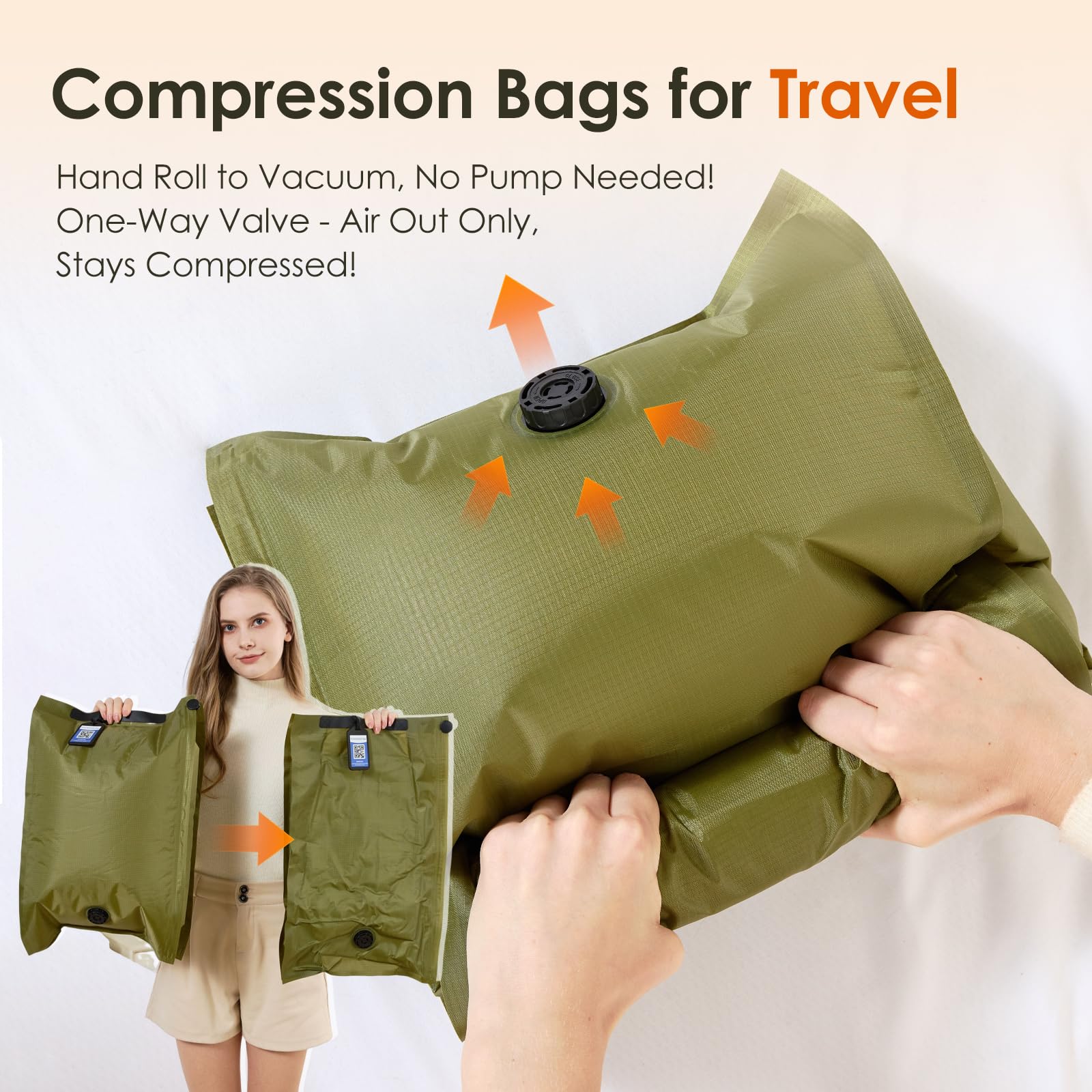 4 Pack Fabric Vacuum Storage Bags with Wireless Electric Pump Anti