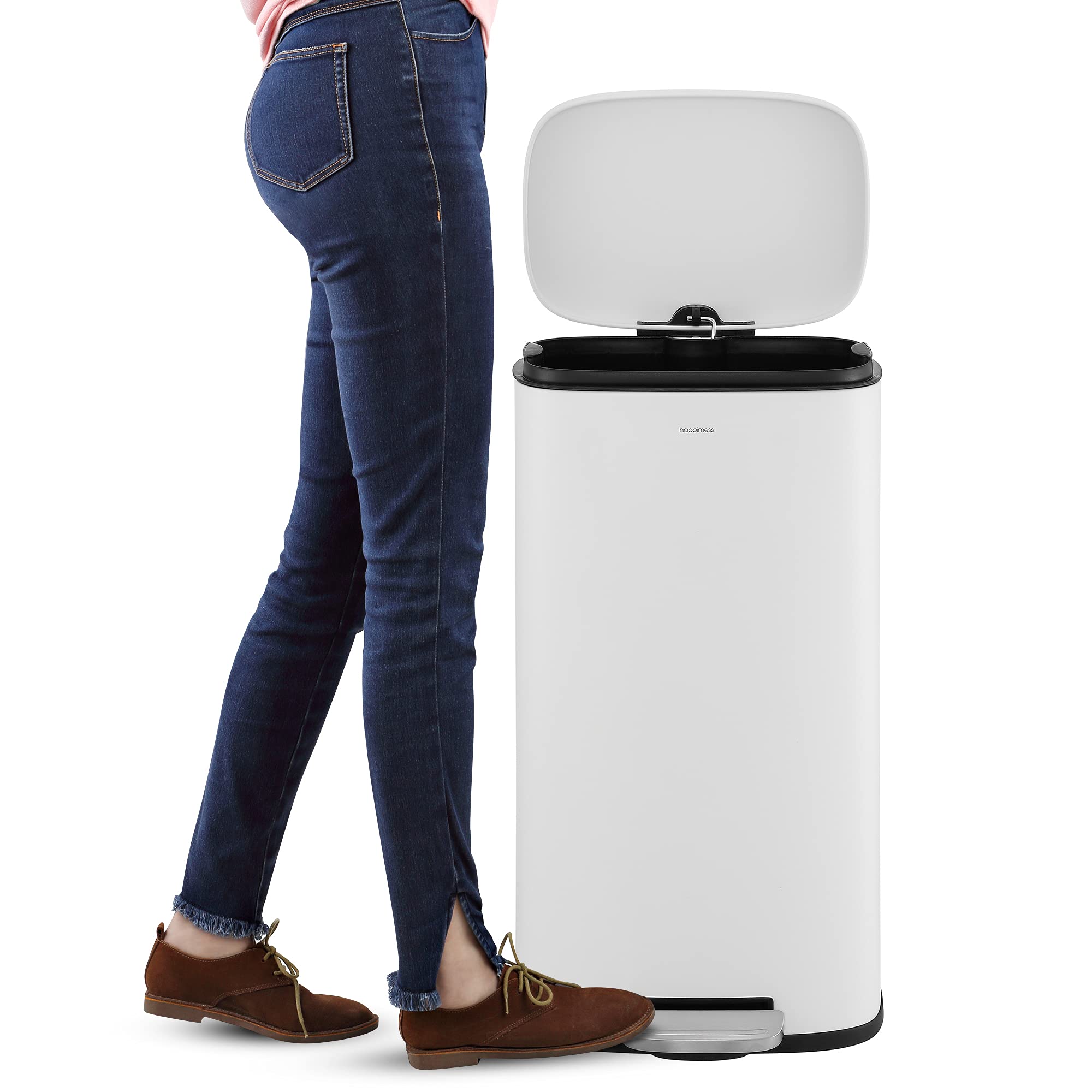 Curtis 8 Gal Step Trash Can Soft Close 25"